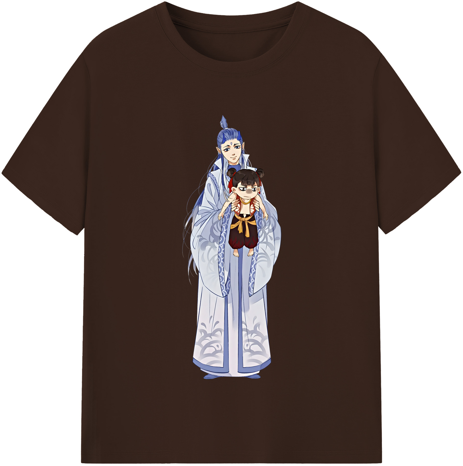 （画像用） Ne Zha 2 ナタ 魔童の大暴れ 綿100％半袖Tシャツ（フロントプリント）