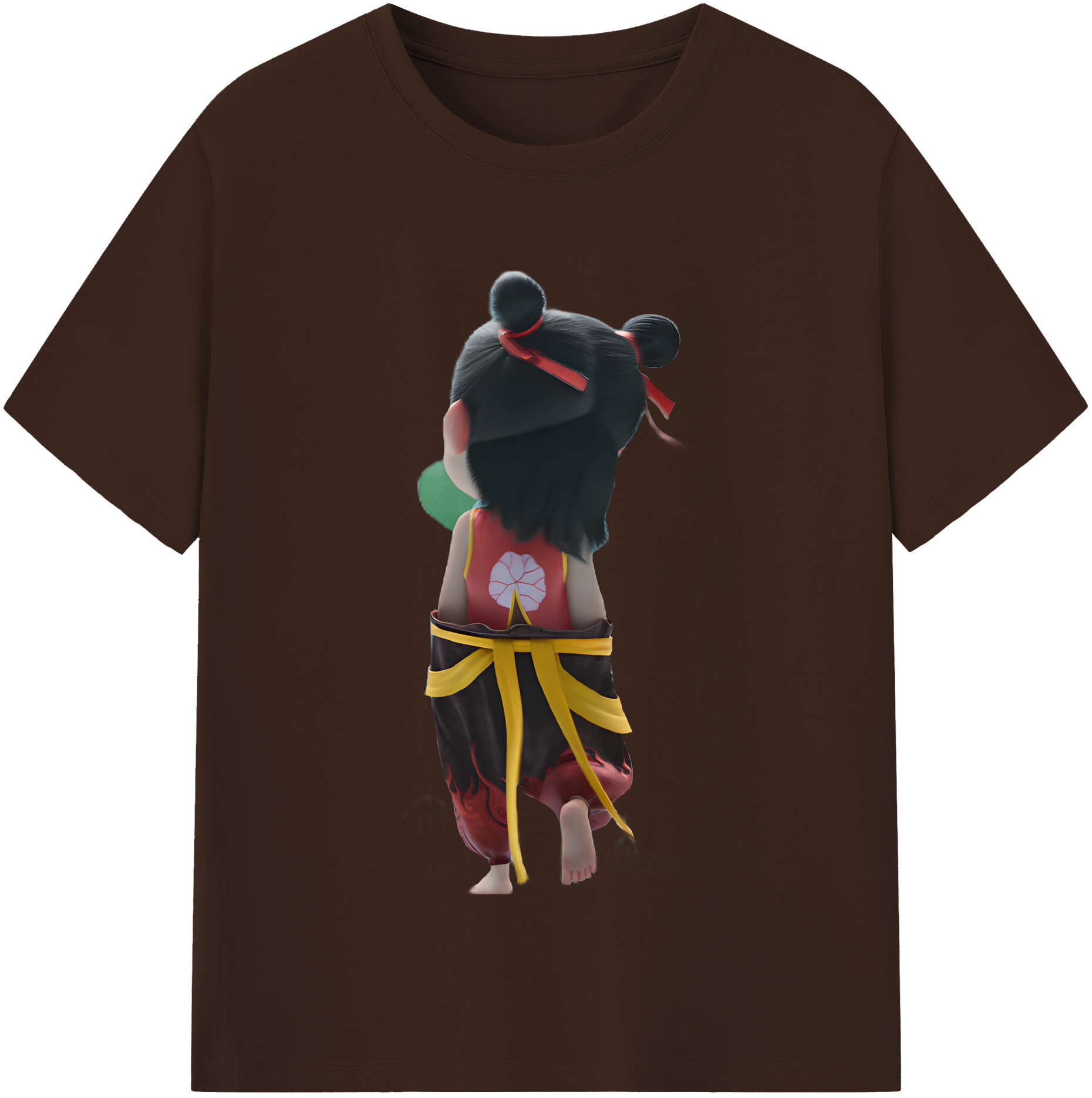 （画像用） Ne Zha 2 ナタ 魔童の大暴れ 綿100％半袖Tシャツ（フロントプリント）