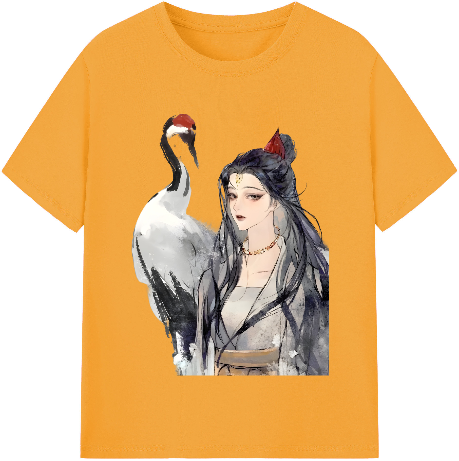 （画像用） Ne Zha 2 ナタ 魔童の大暴れ 綿100％半袖Tシャツ（フロントプリント）
