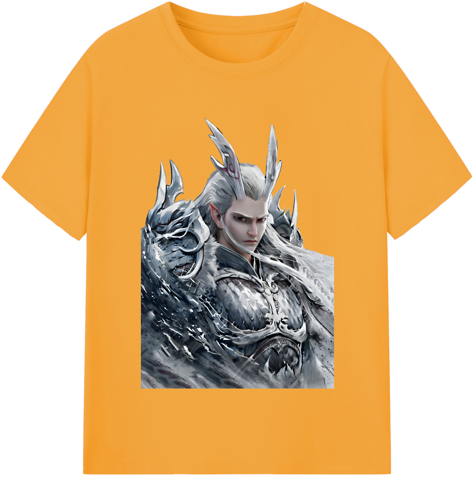 （画像用） Ne Zha 2 ナタ 魔童の大暴れ 綿100％半袖Tシャツ（フロントプリント）
