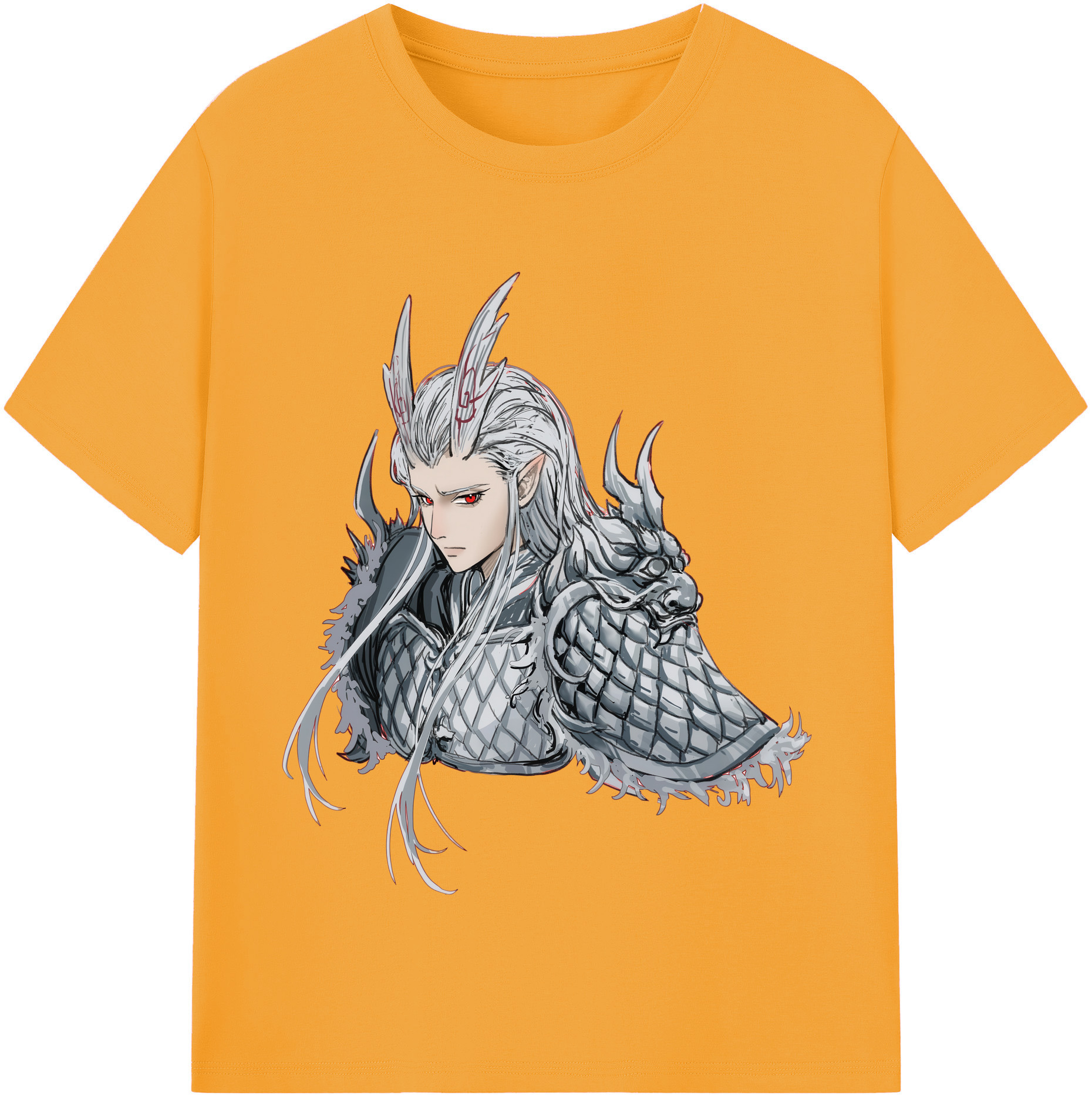 （画像用） Ne Zha 2 ナタ 魔童の大暴れ 綿100％半袖Tシャツ（フロントプリント）