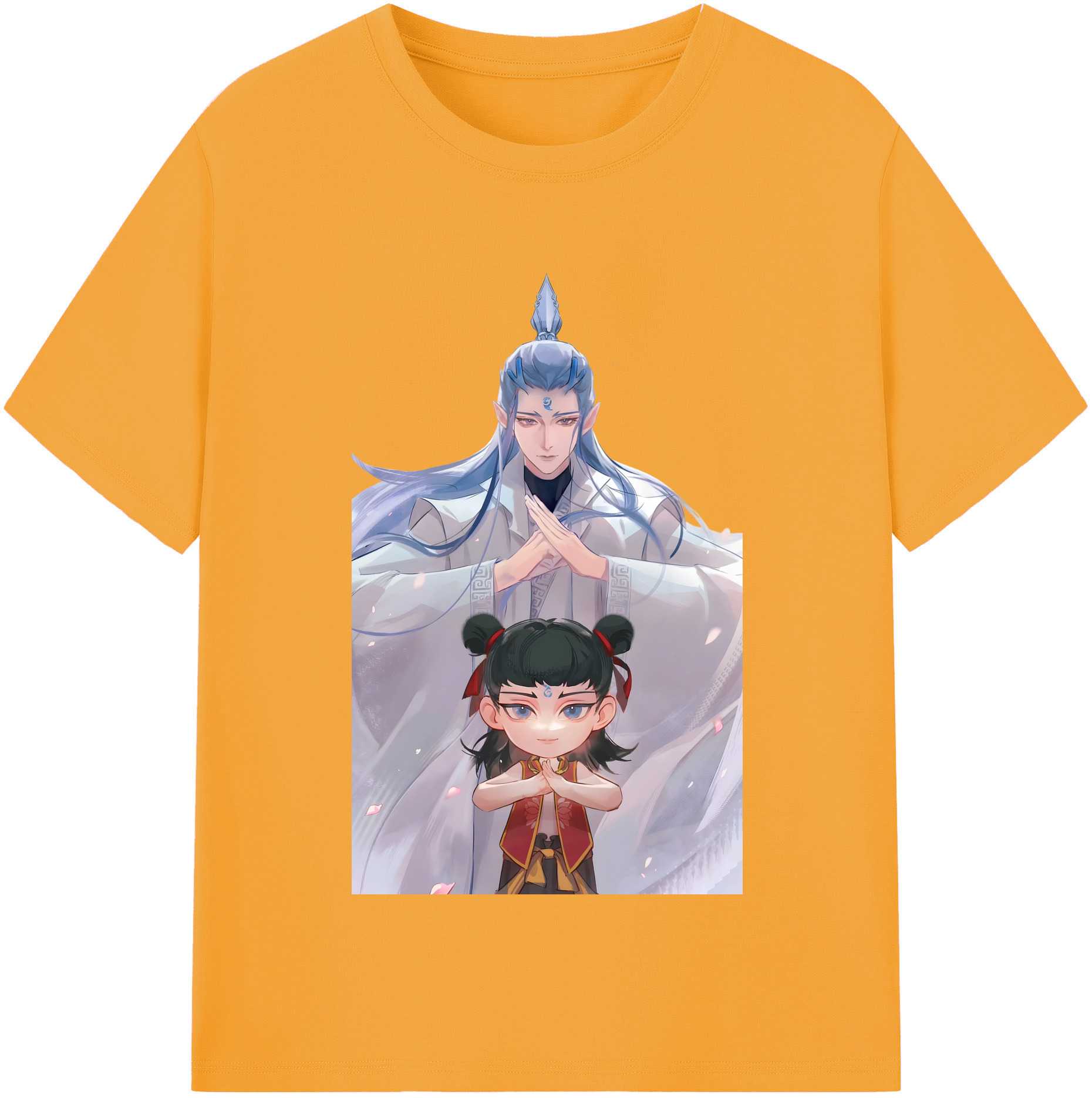 （画像用） Ne Zha 2 ナタ 魔童の大暴れ 綿100％半袖Tシャツ（フロントプリント）