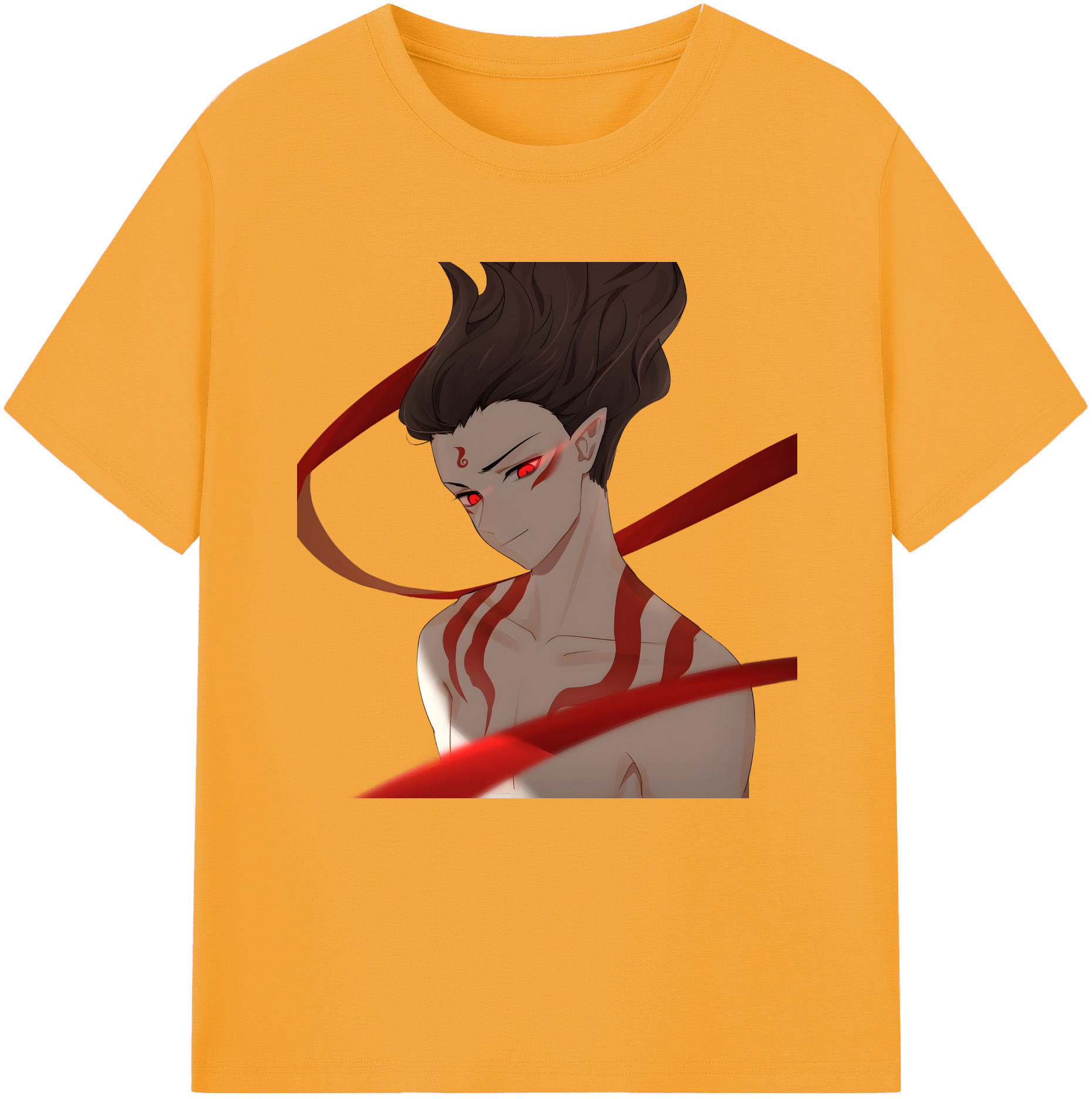 （画像用） Ne Zha 2 ナタ 魔童の大暴れ 綿100％半袖Tシャツ（フロントプリント）