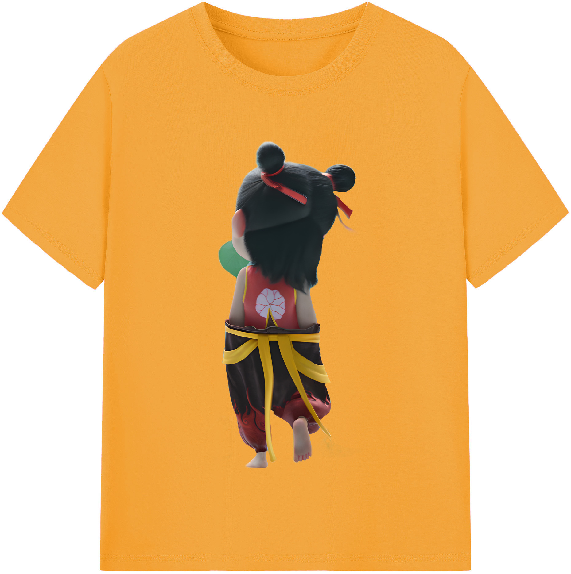 （画像用） Ne Zha 2 ナタ 魔童の大暴れ 綿100％半袖Tシャツ（フロントプリント）