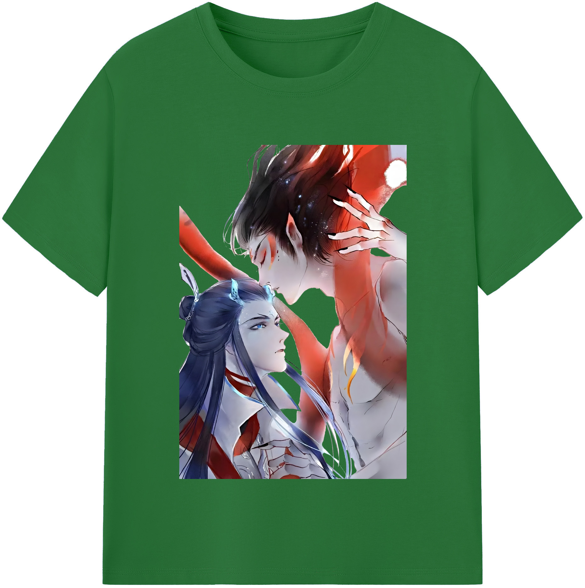（画像用） Ne Zha 2 ナタ 魔童の大暴れ 綿100％半袖Tシャツ（フロントプリント）