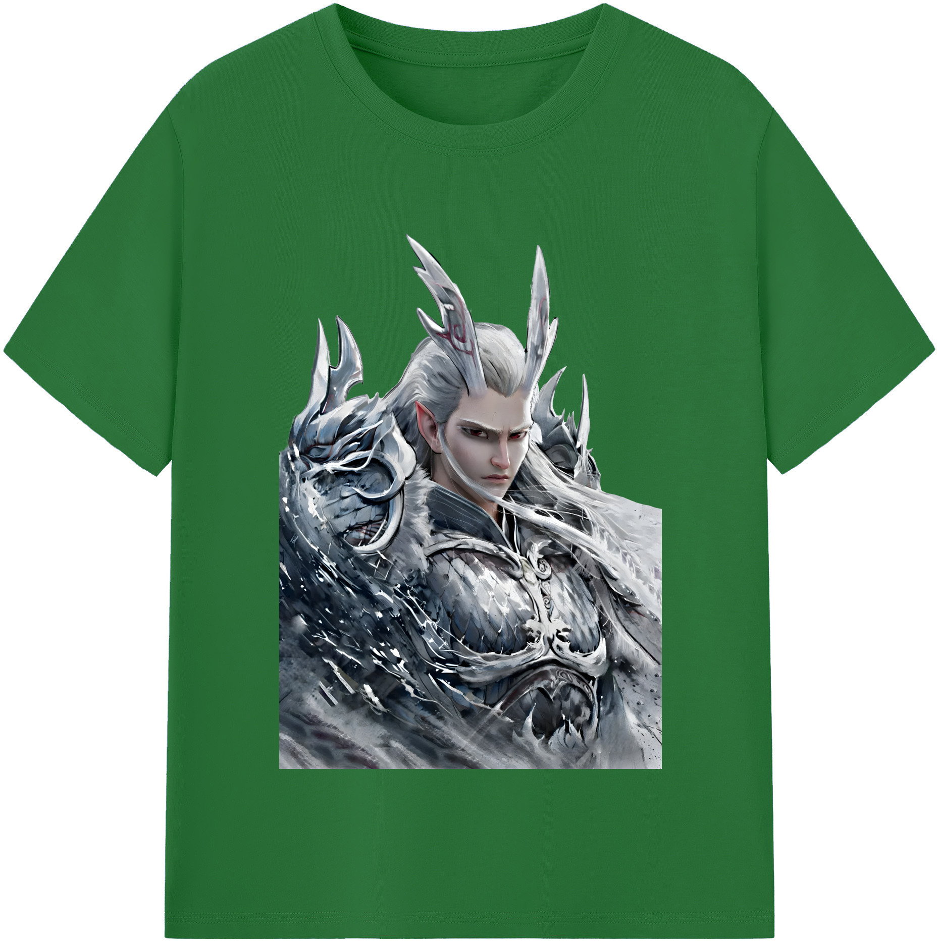 （画像用） Ne Zha 2 ナタ 魔童の大暴れ 綿100％半袖Tシャツ（フロントプリント）