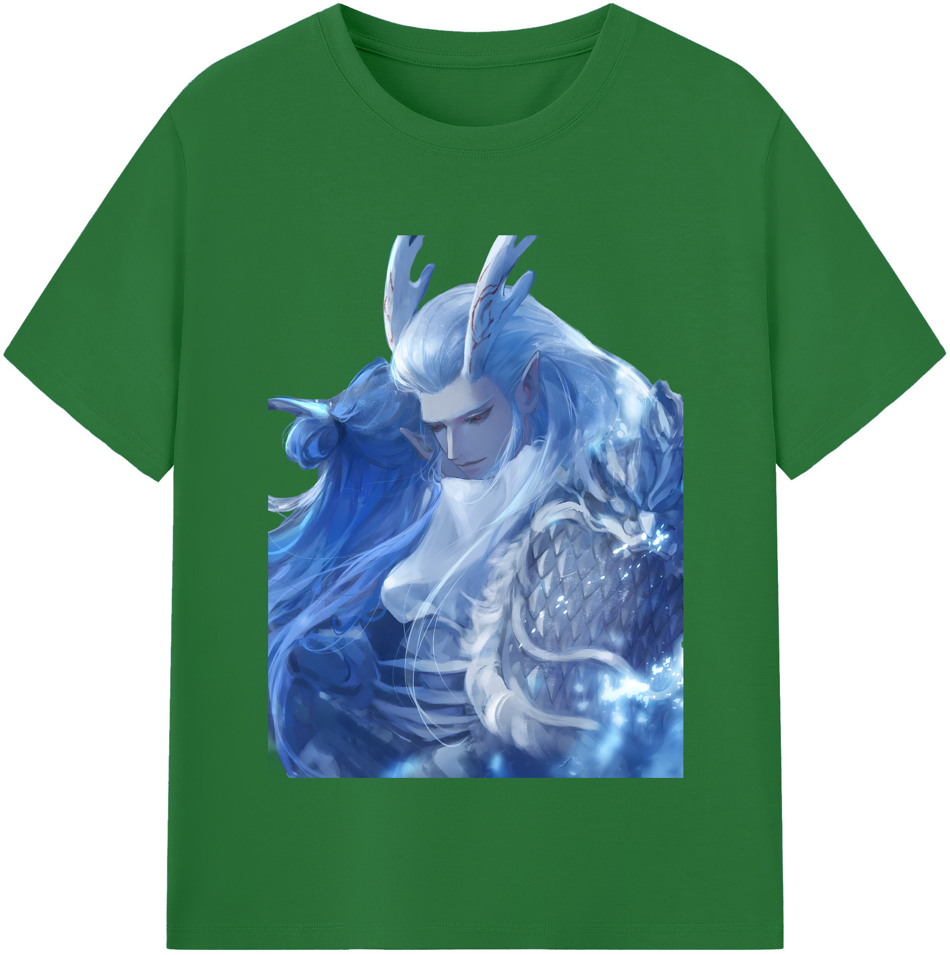 （画像用） Ne Zha 2 ナタ 魔童の大暴れ 綿100％半袖Tシャツ（フロントプリント）