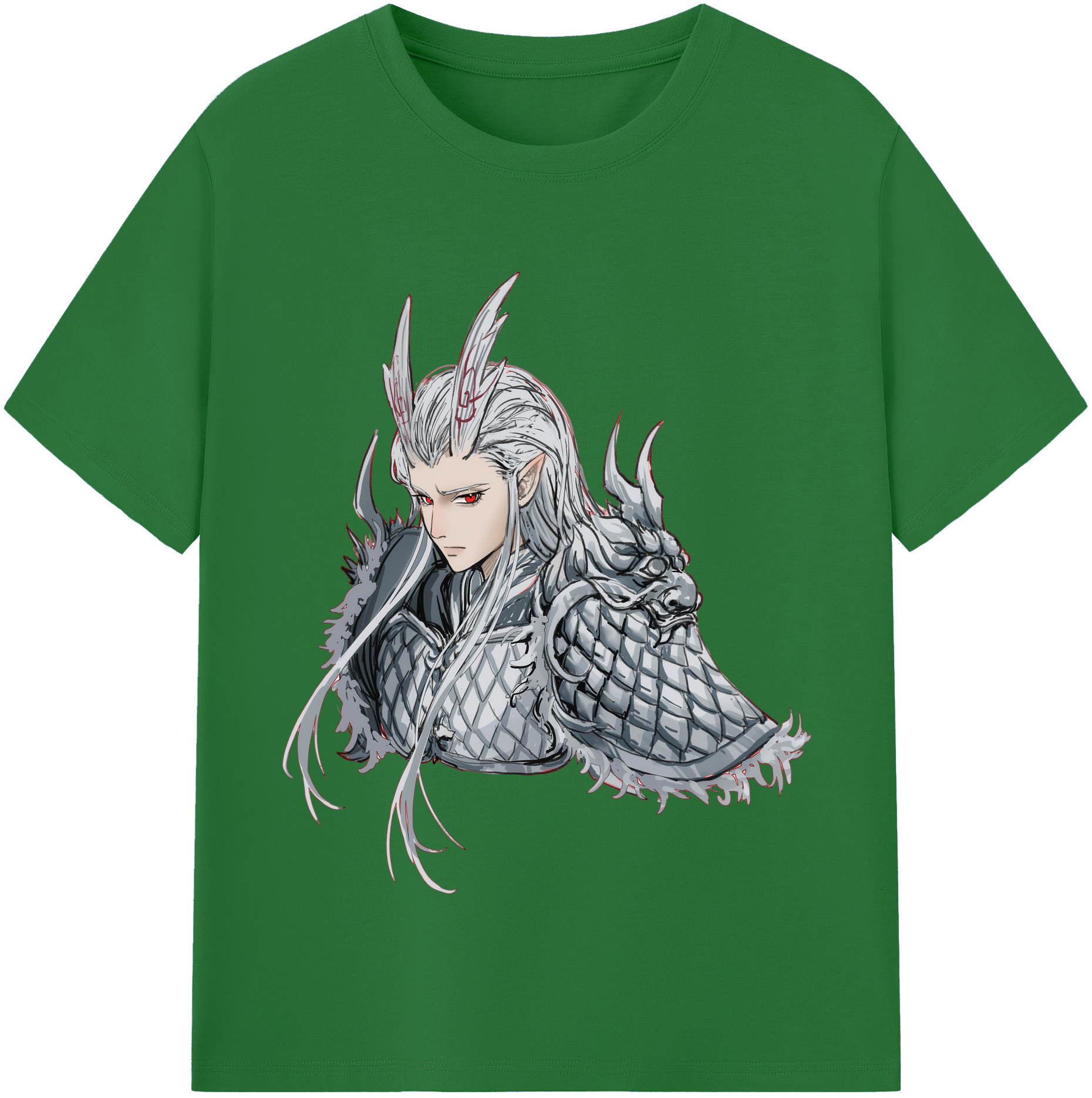 （画像用） Ne Zha 2 ナタ 魔童の大暴れ 綿100％半袖Tシャツ（フロントプリント）