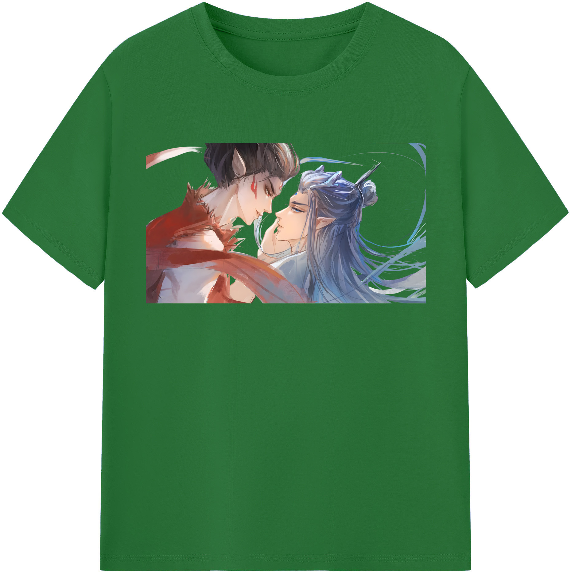 （画像用） Ne Zha 2 ナタ 魔童の大暴れ 綿100％半袖Tシャツ（フロントプリント）