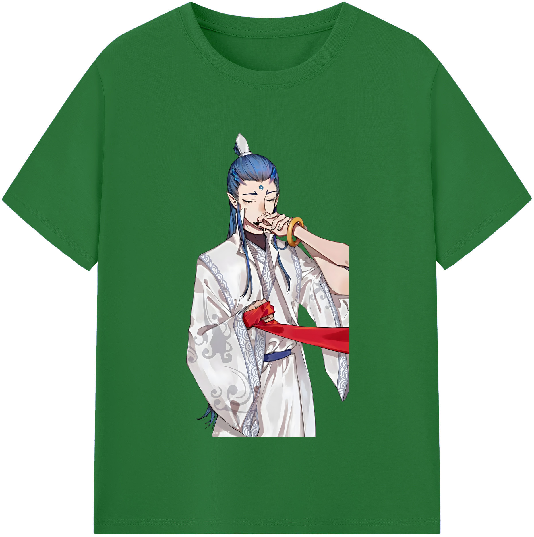 （画像用） Ne Zha 2 ナタ 魔童の大暴れ 綿100％半袖Tシャツ（フロントプリント）