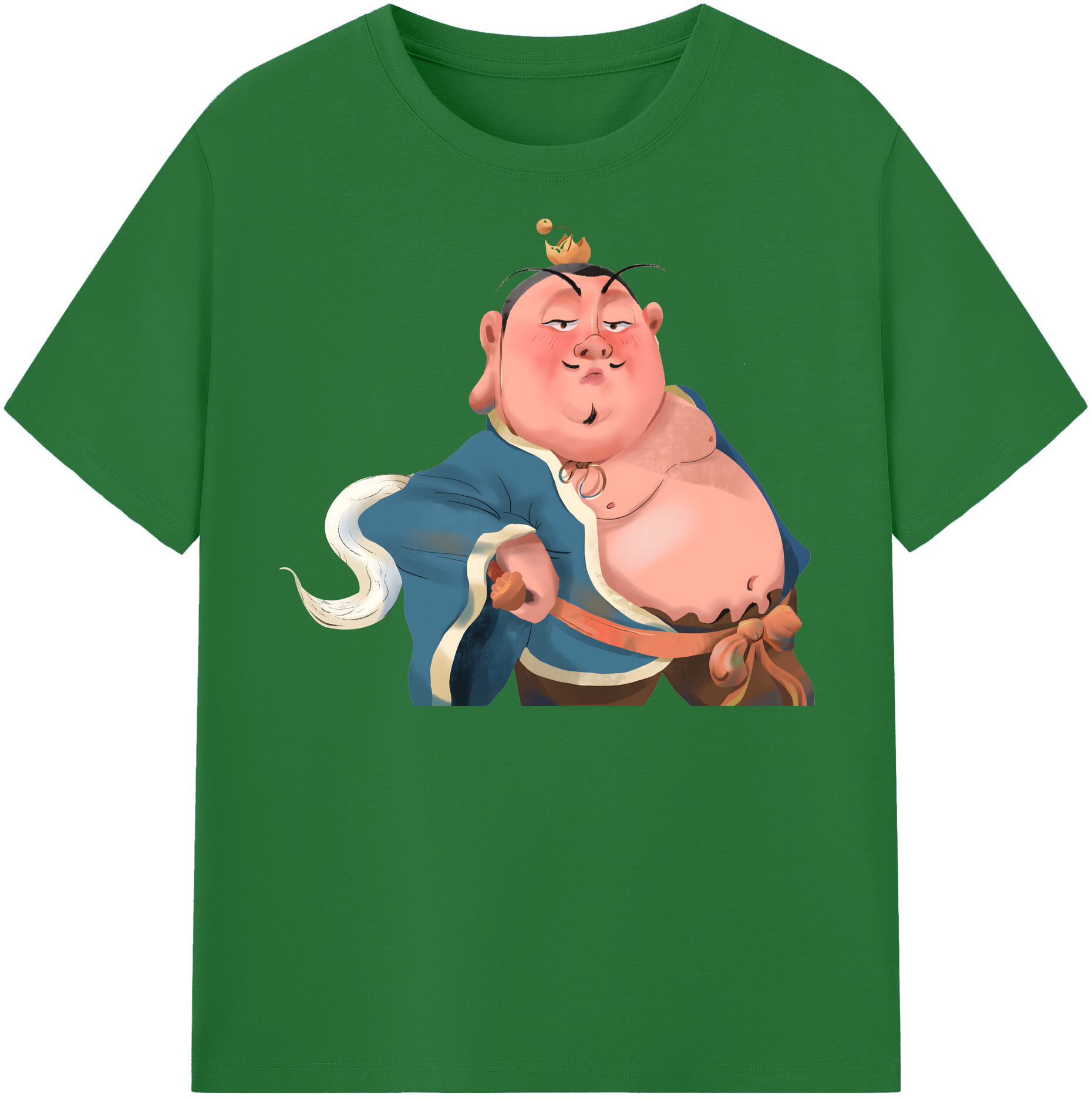 （画像用） Ne Zha 2 ナタ 魔童の大暴れ 綿100％半袖Tシャツ（フロントプリント）