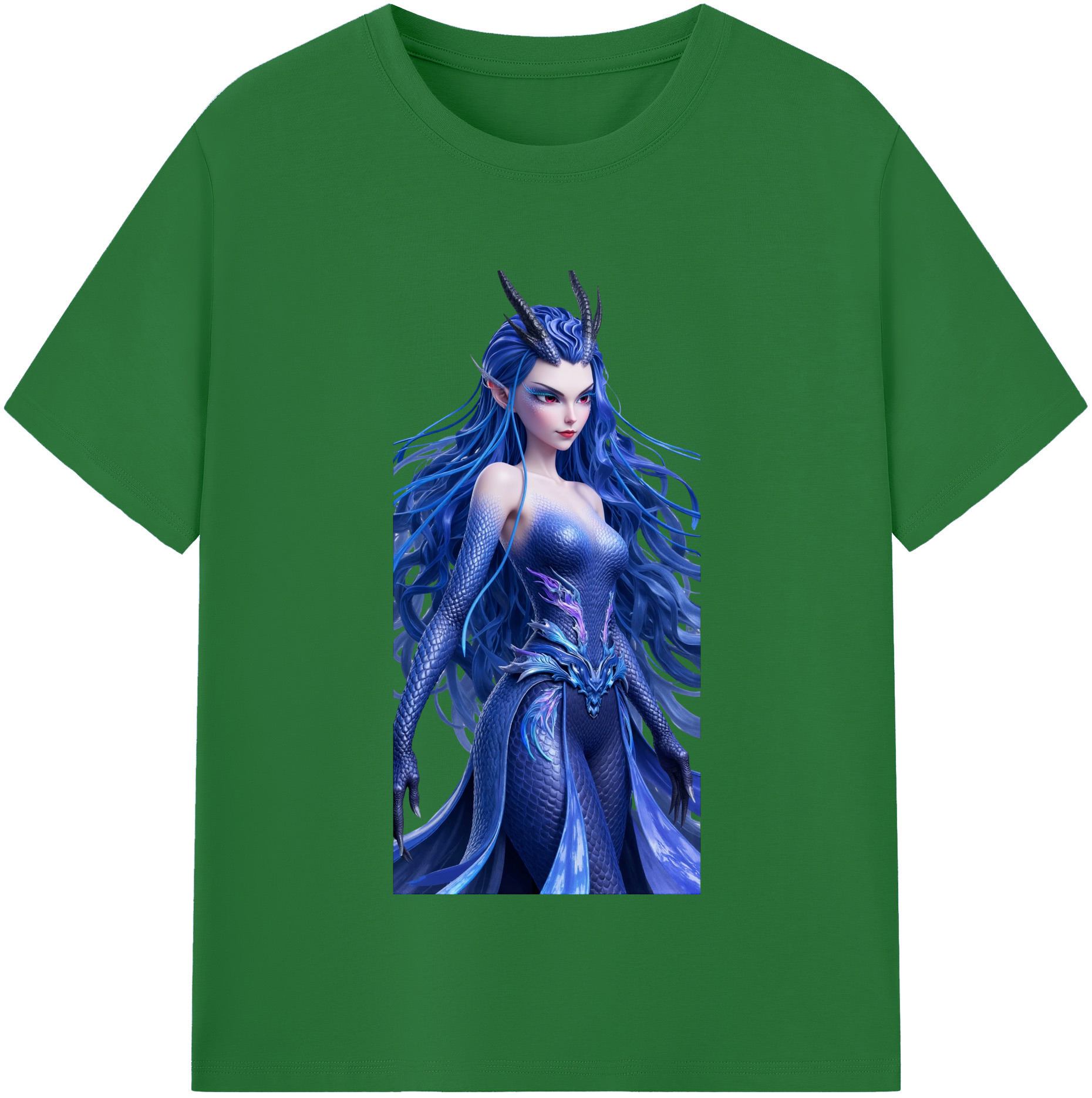 （画像用） Ne Zha 2 ナタ 魔童の大暴れ 綿100％半袖Tシャツ（フロントプリント）