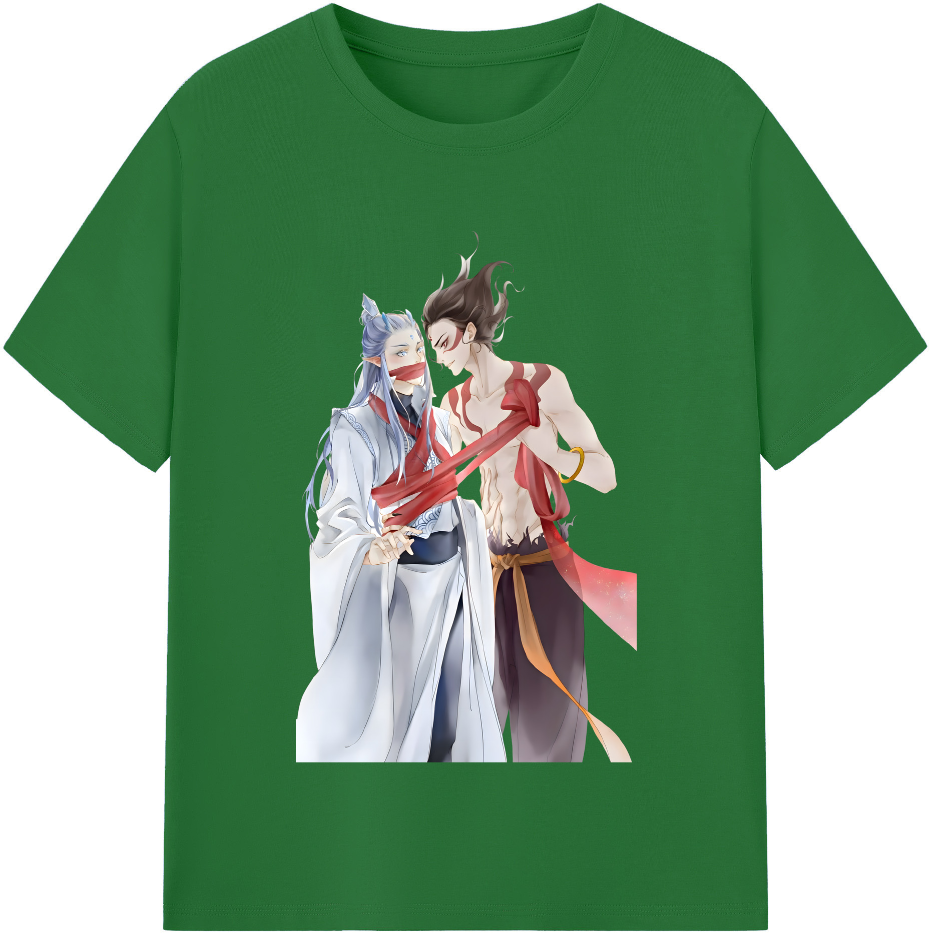 （画像用） Ne Zha 2 ナタ 魔童の大暴れ 綿100％半袖Tシャツ（フロントプリント）