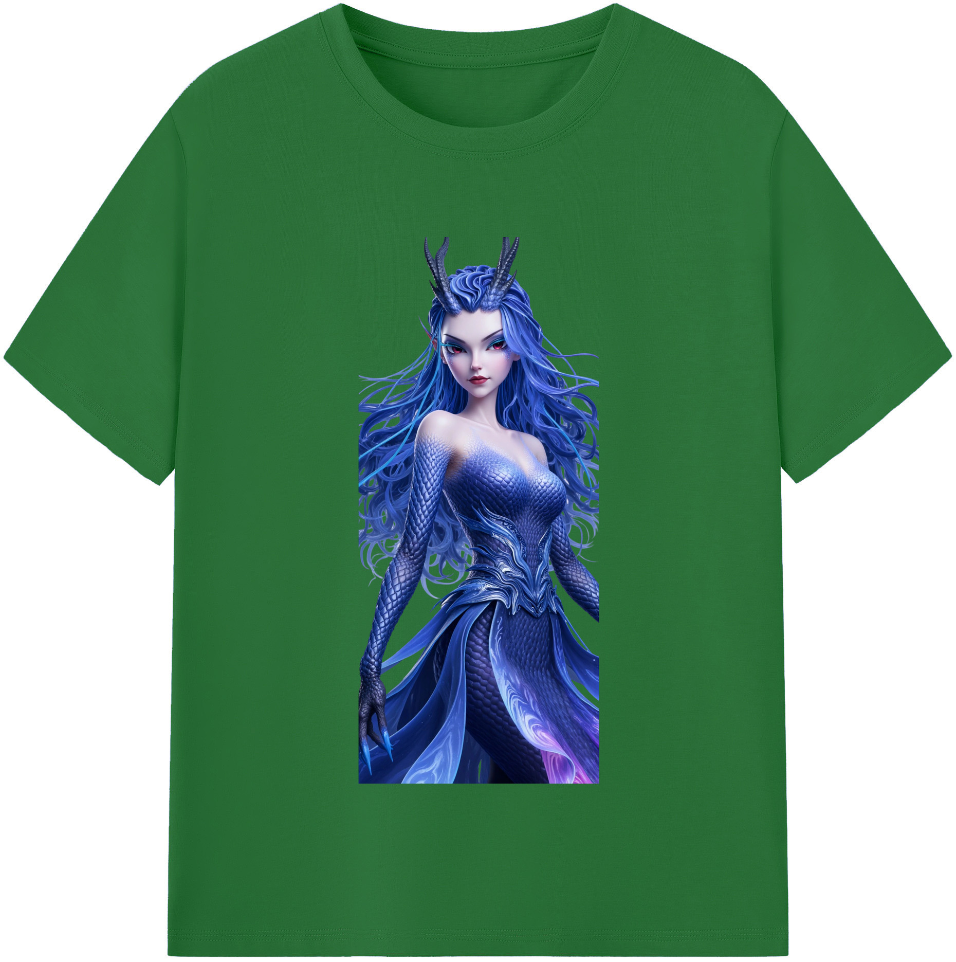 （画像用） Ne Zha 2 ナタ 魔童の大暴れ 綿100％半袖Tシャツ（フロントプリント）
