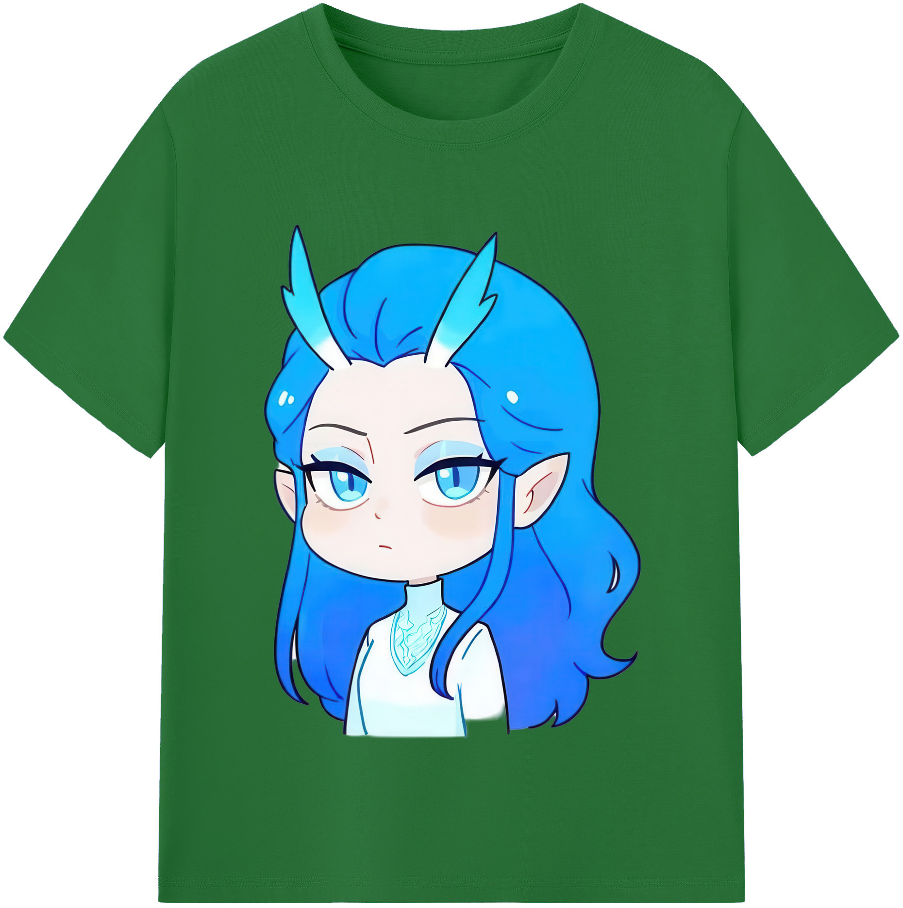 （画像用） Ne Zha 2 ナタ 魔童の大暴れ 綿100％半袖Tシャツ（フロントプリント）