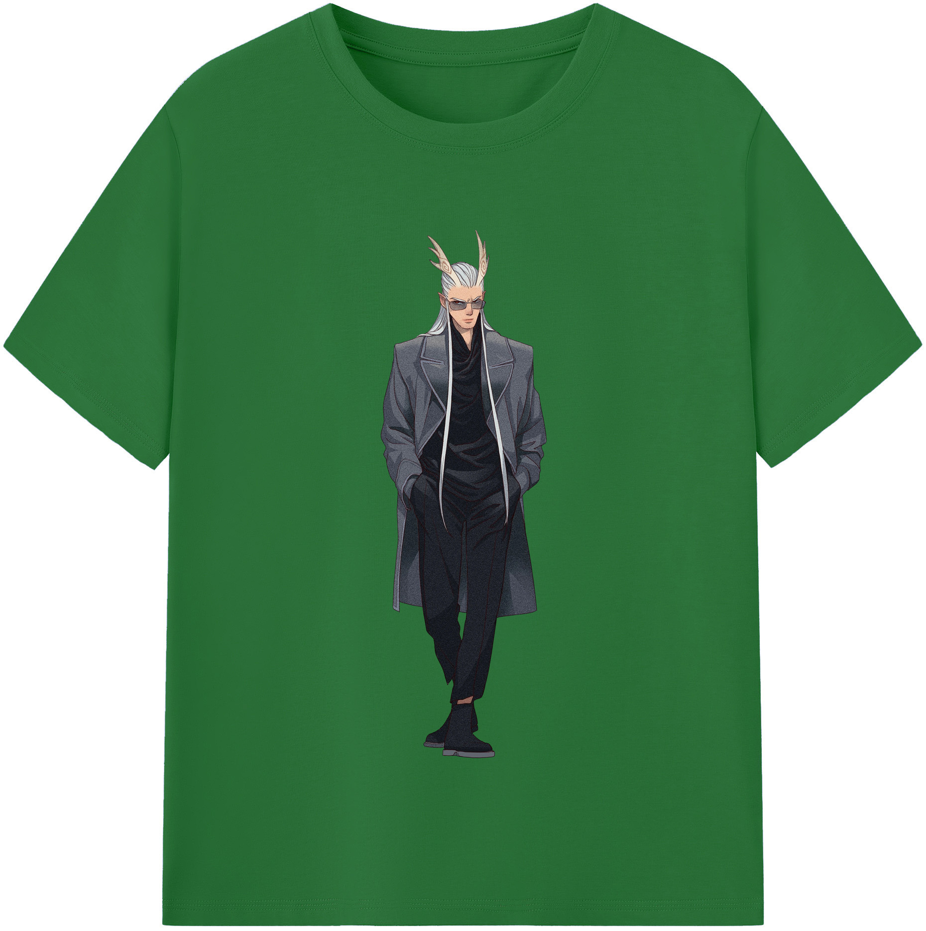 （画像用） Ne Zha 2 ナタ 魔童の大暴れ 綿100％半袖Tシャツ（フロントプリント）