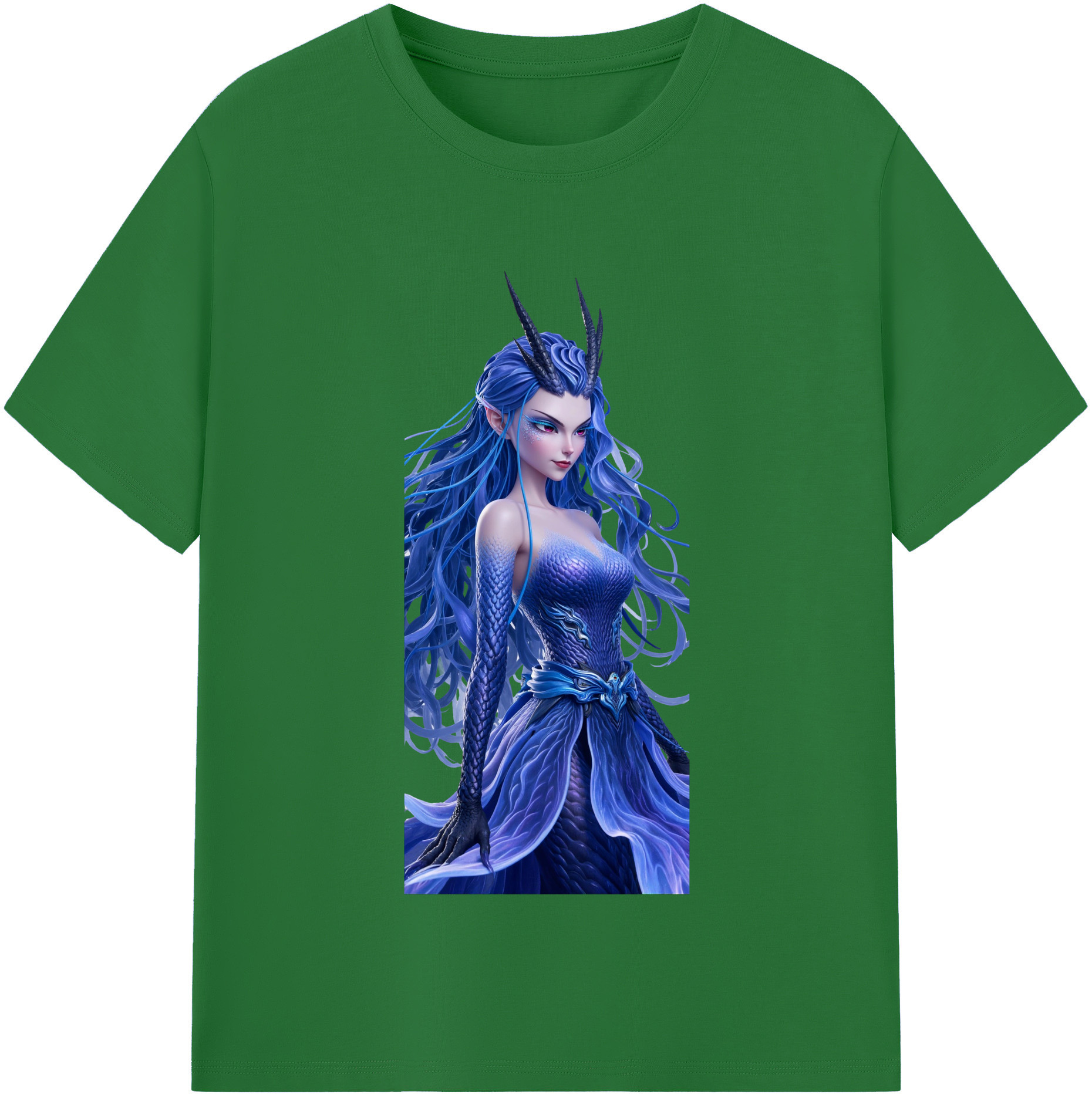 （画像用） Ne Zha 2 ナタ 魔童の大暴れ 綿100％半袖Tシャツ（フロントプリント）