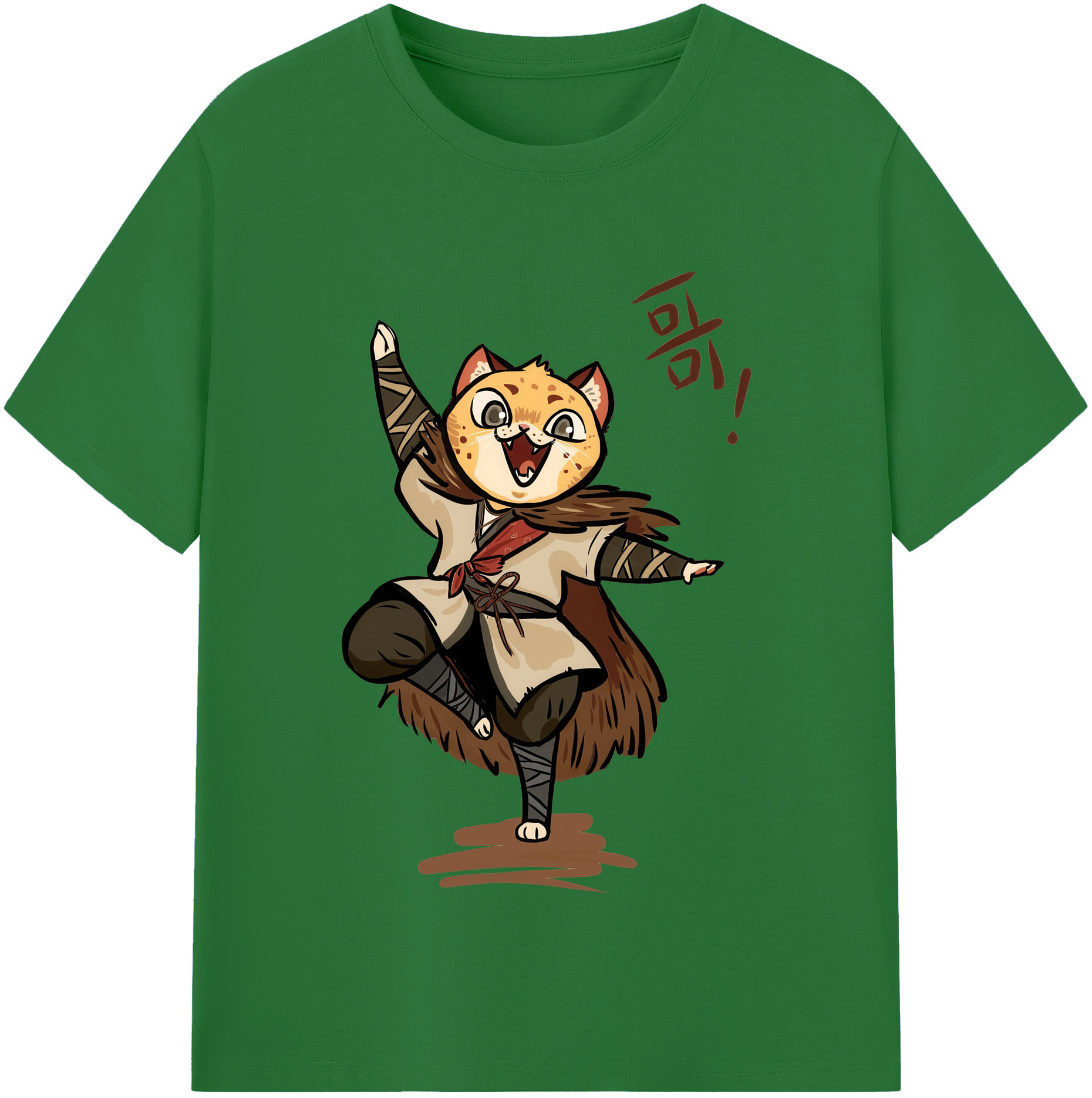 （画像用） Ne Zha 2 ナタ 魔童の大暴れ 綿100％半袖Tシャツ（フロントプリント）
