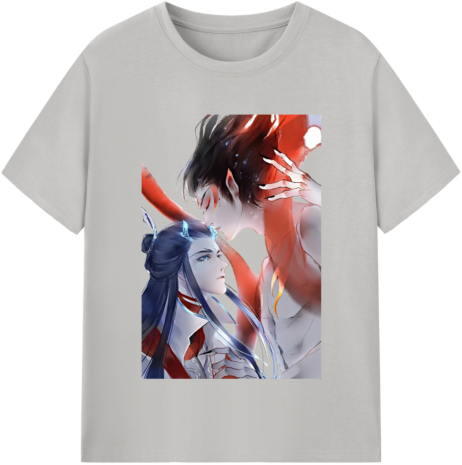 （画像用） Ne Zha 2 ナタ 魔童の大暴れ 綿100％半袖Tシャツ（フロントプリント）
