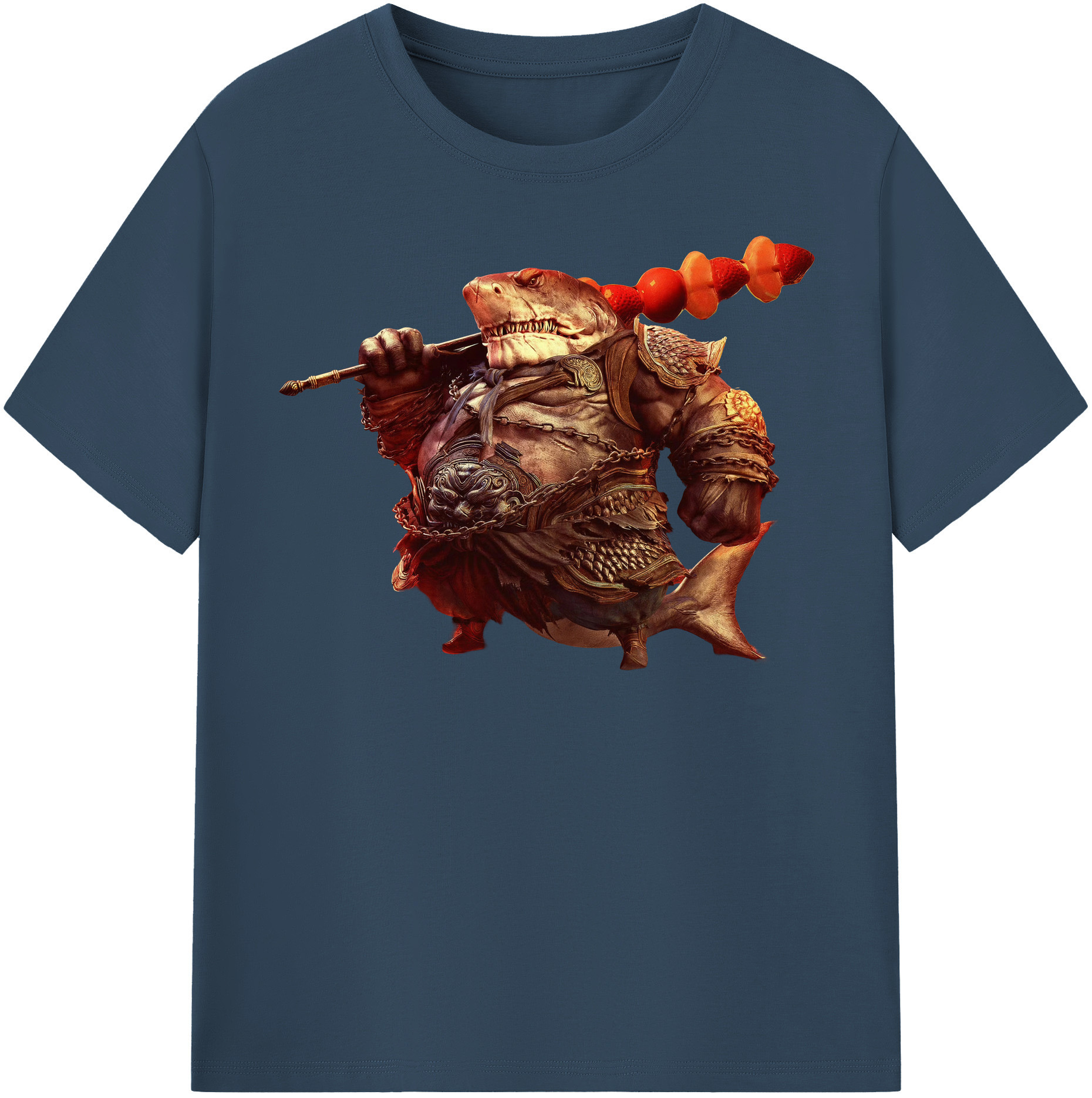 （画像用） Ne Zha 2 ナタ 魔童の大暴れ 綿100％半袖Tシャツ（フロントプリント）