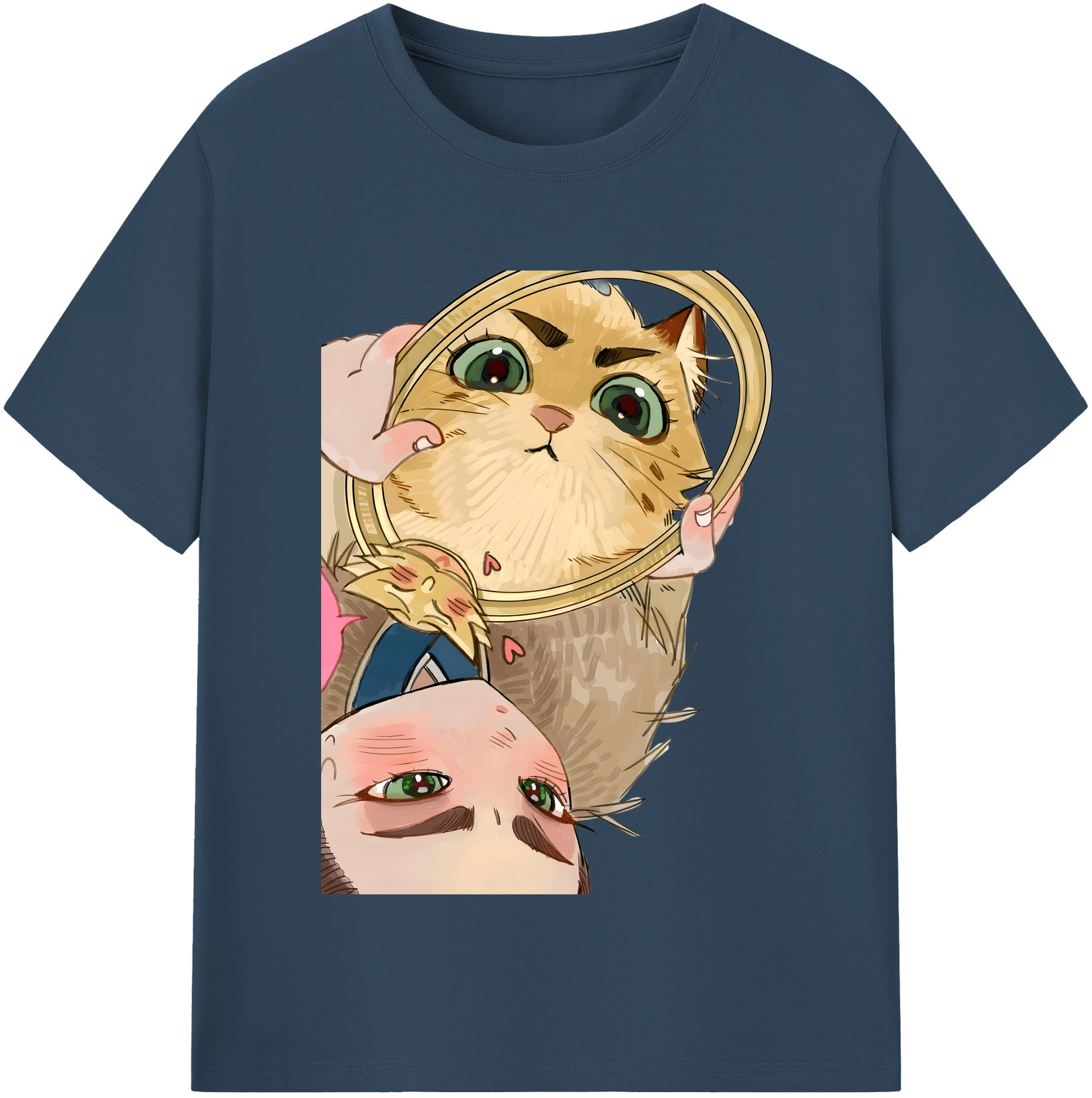 （画像用） Ne Zha 2 ナタ 魔童の大暴れ 綿100％半袖Tシャツ（フロントプリント）