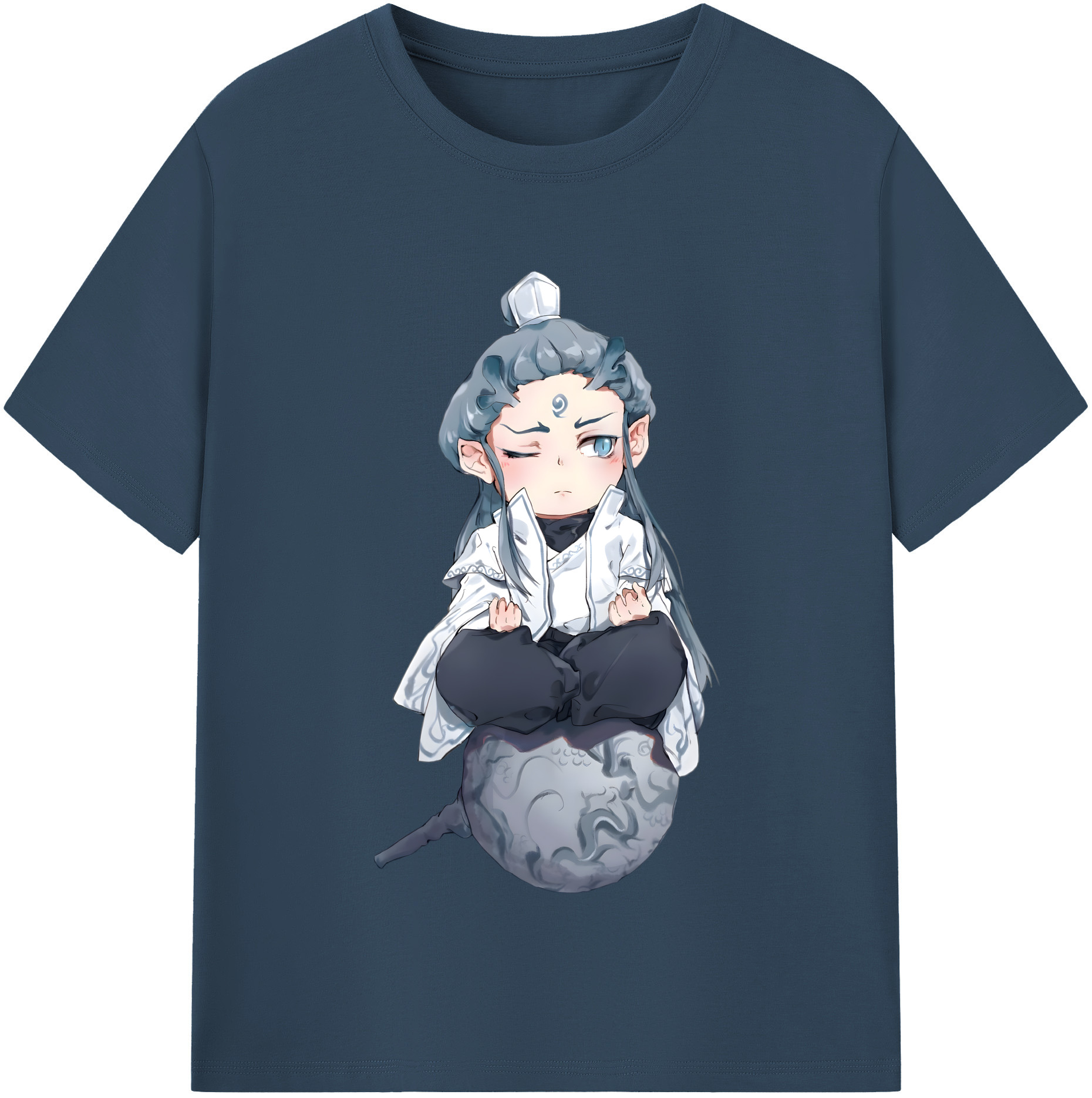 （画像用） Ne Zha 2 ナタ 魔童の大暴れ 綿100％半袖Tシャツ（フロントプリント）