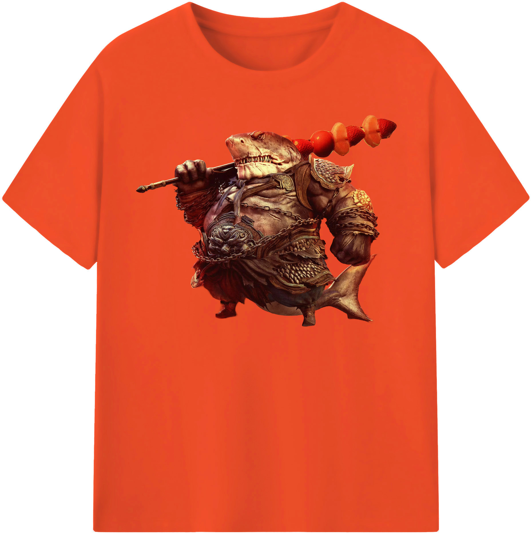 （画像用） Ne Zha 2 ナタ 魔童の大暴れ 綿100％半袖Tシャツ（フロントプリント）