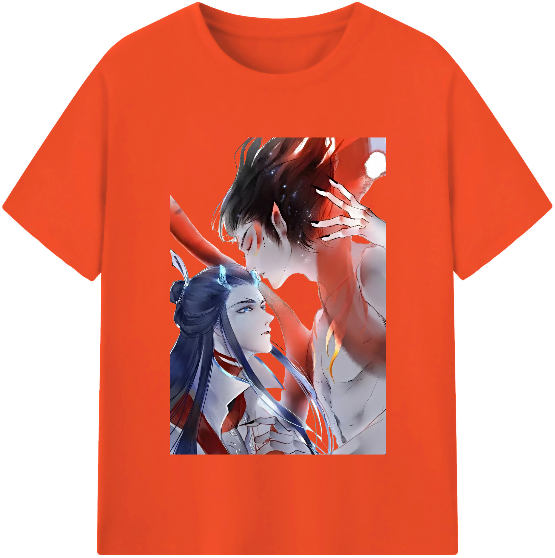 （画像用） Ne Zha 2 ナタ 魔童の大暴れ 綿100％半袖Tシャツ（フロントプリント）