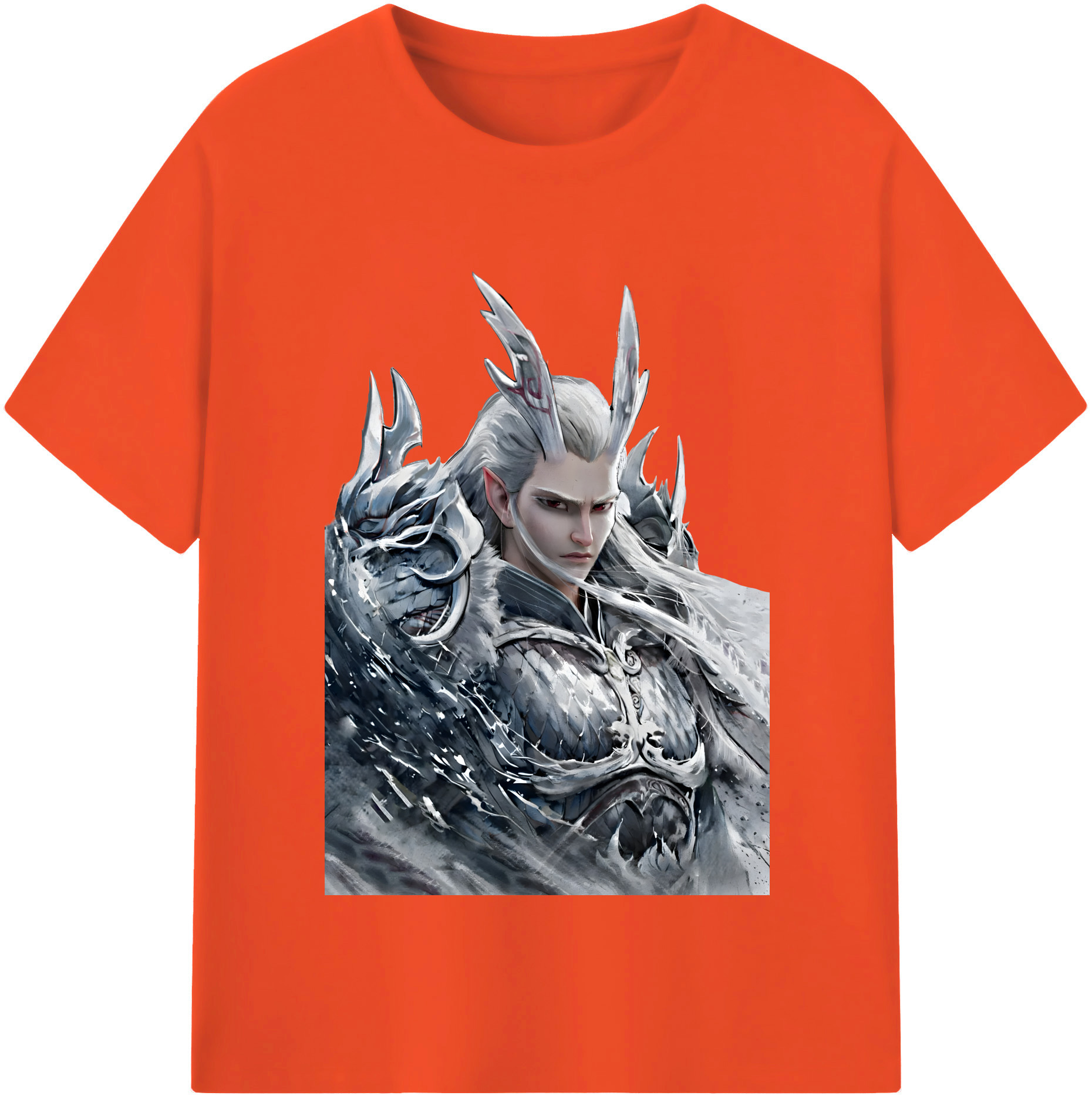 （画像用） Ne Zha 2 ナタ 魔童の大暴れ 綿100％半袖Tシャツ（フロントプリント）