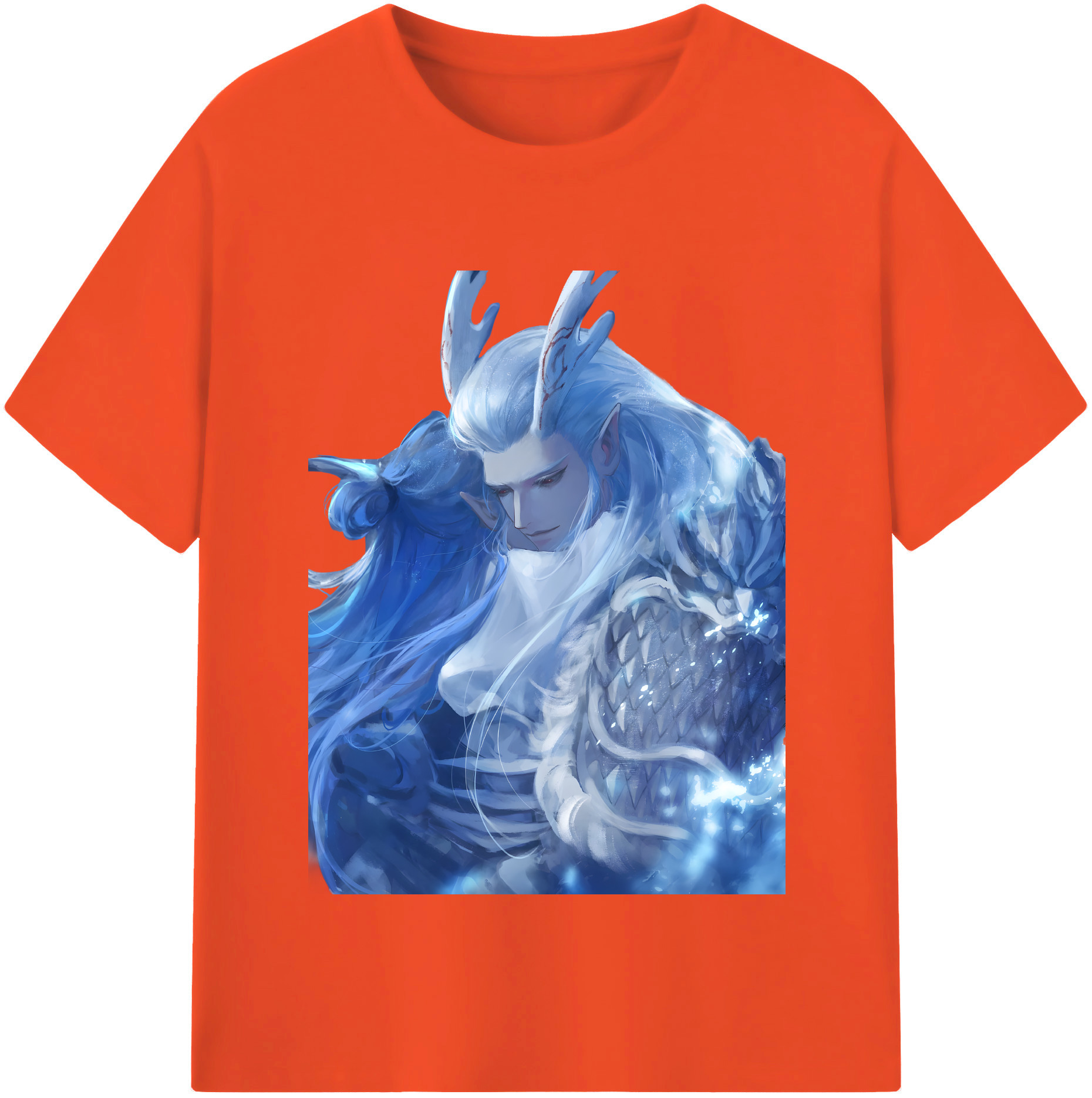 （画像用） Ne Zha 2 ナタ 魔童の大暴れ 綿100％半袖Tシャツ（フロントプリント）