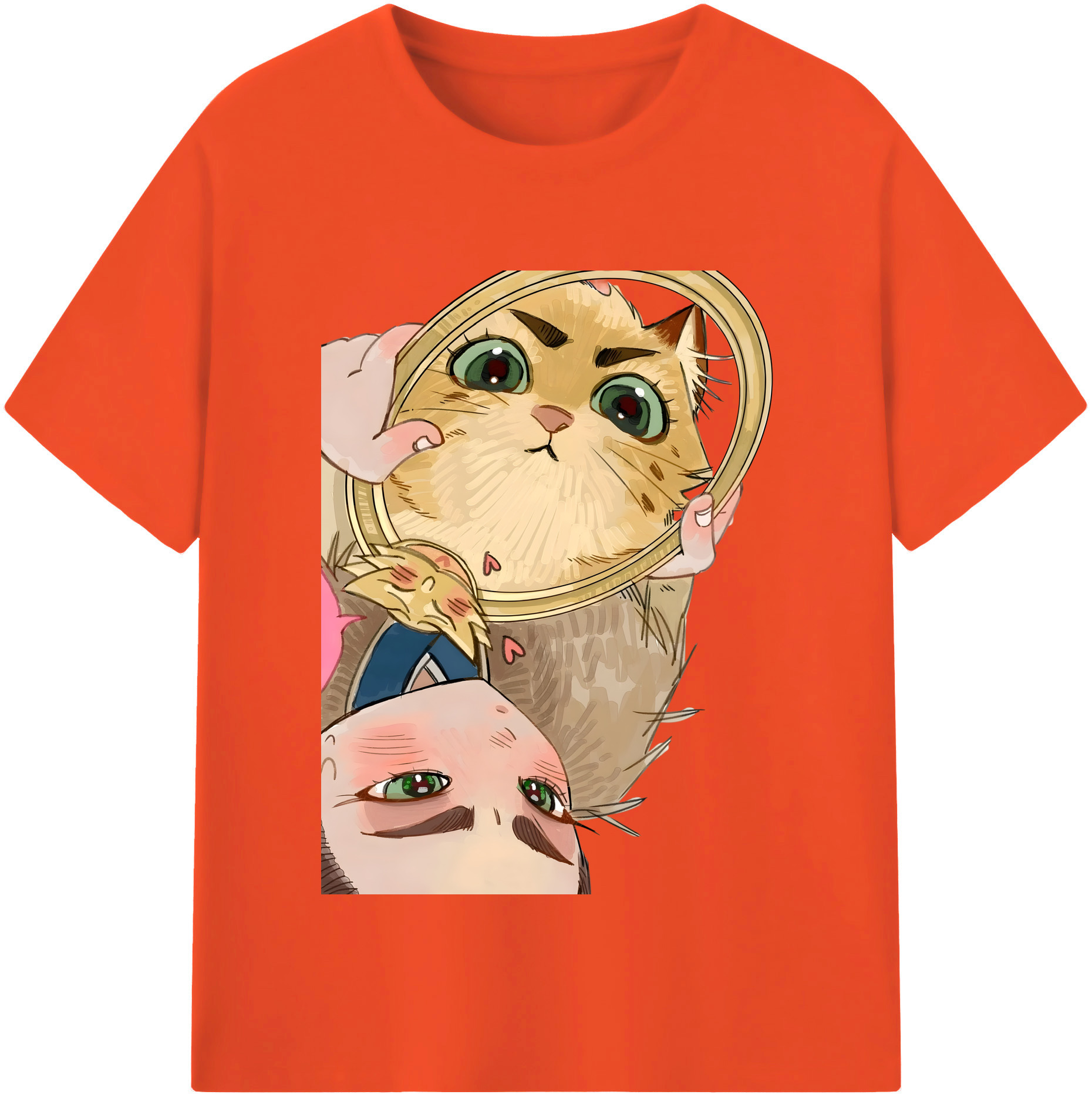 （画像用） Ne Zha 2 ナタ 魔童の大暴れ 綿100％半袖Tシャツ（フロントプリント）