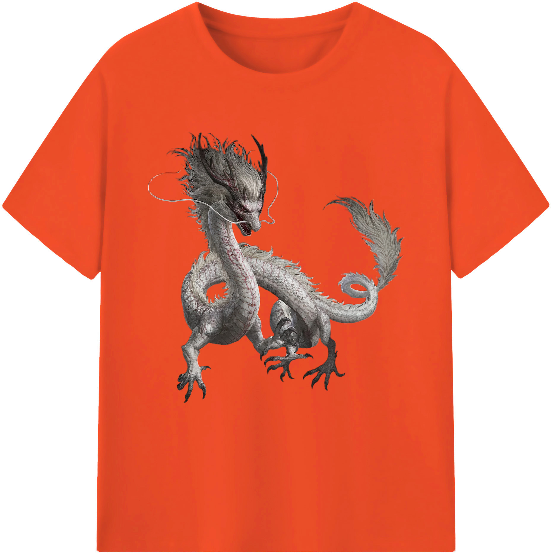 （画像用） Ne Zha 2 ナタ 魔童の大暴れ 綿100％半袖Tシャツ（フロントプリント）