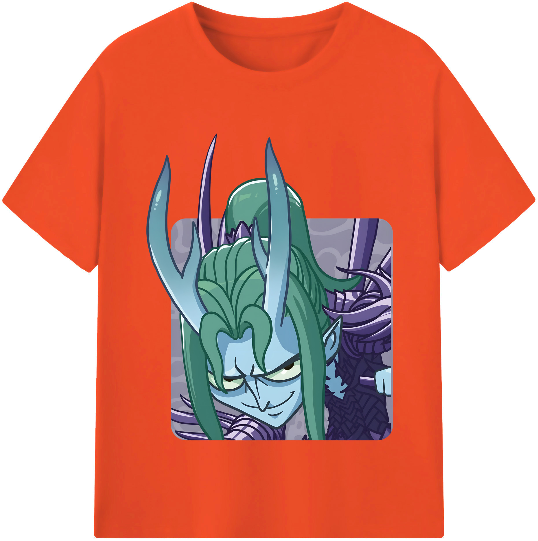 （画像用） Ne Zha 2 ナタ 魔童の大暴れ 綿100％半袖Tシャツ（フロントプリント）