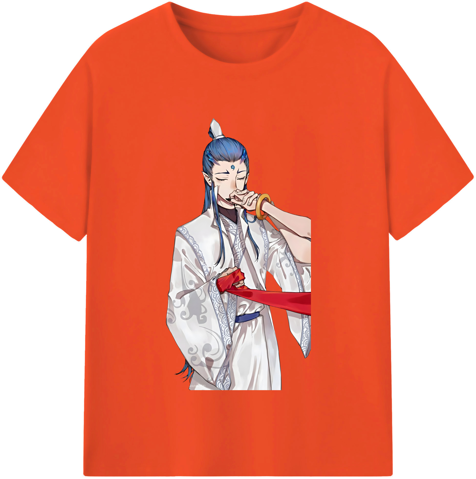 （画像用） Ne Zha 2 ナタ 魔童の大暴れ 綿100％半袖Tシャツ（フロントプリント）
