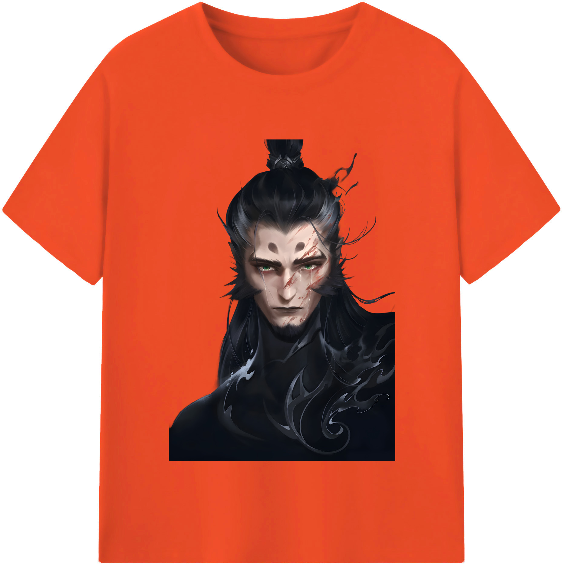 （画像用） Ne Zha 2 ナタ 魔童の大暴れ 綿100％半袖Tシャツ（フロントプリント）