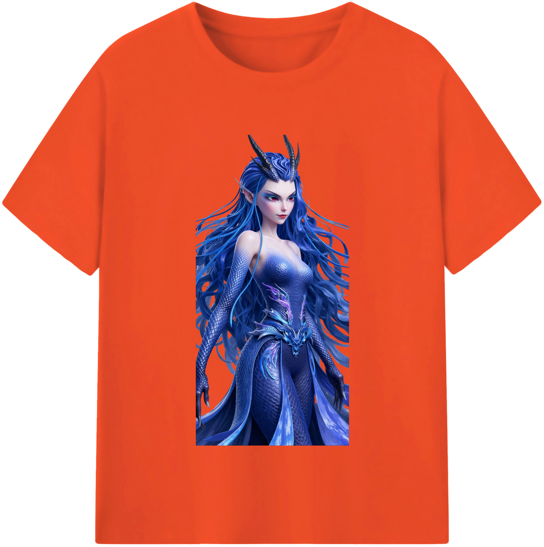 （画像用） Ne Zha 2 ナタ 魔童の大暴れ 綿100％半袖Tシャツ（フロントプリント）