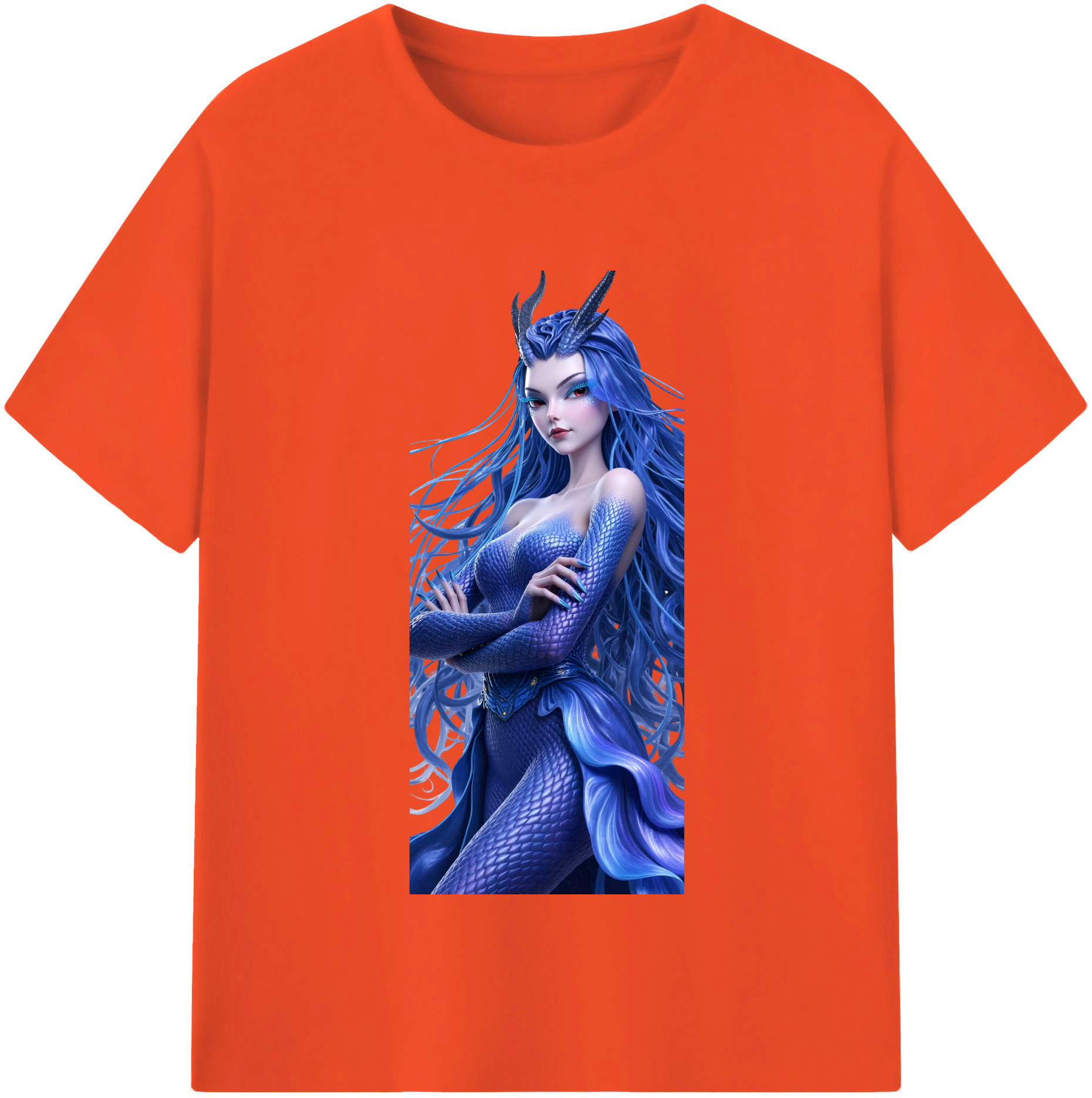 （画像用） Ne Zha 2 ナタ 魔童の大暴れ 綿100％半袖Tシャツ（フロントプリント）