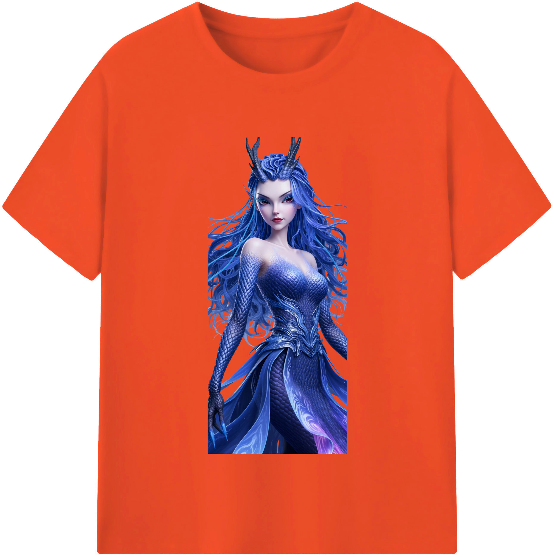 （画像用） Ne Zha 2 ナタ 魔童の大暴れ 綿100％半袖Tシャツ（フロントプリント）