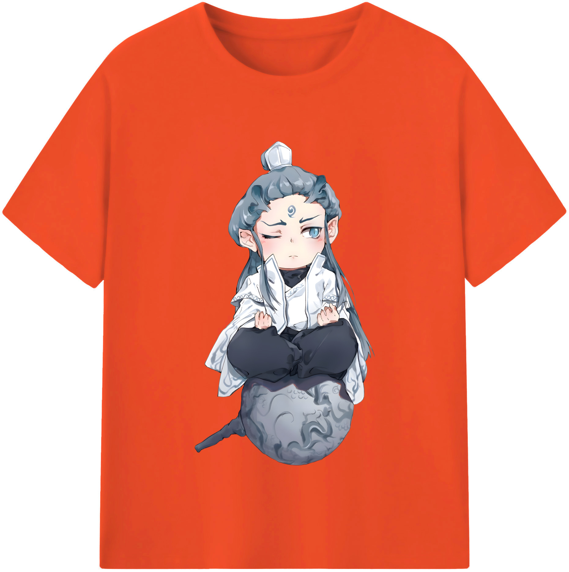 （画像用） Ne Zha 2 ナタ 魔童の大暴れ 綿100％半袖Tシャツ（フロントプリント）