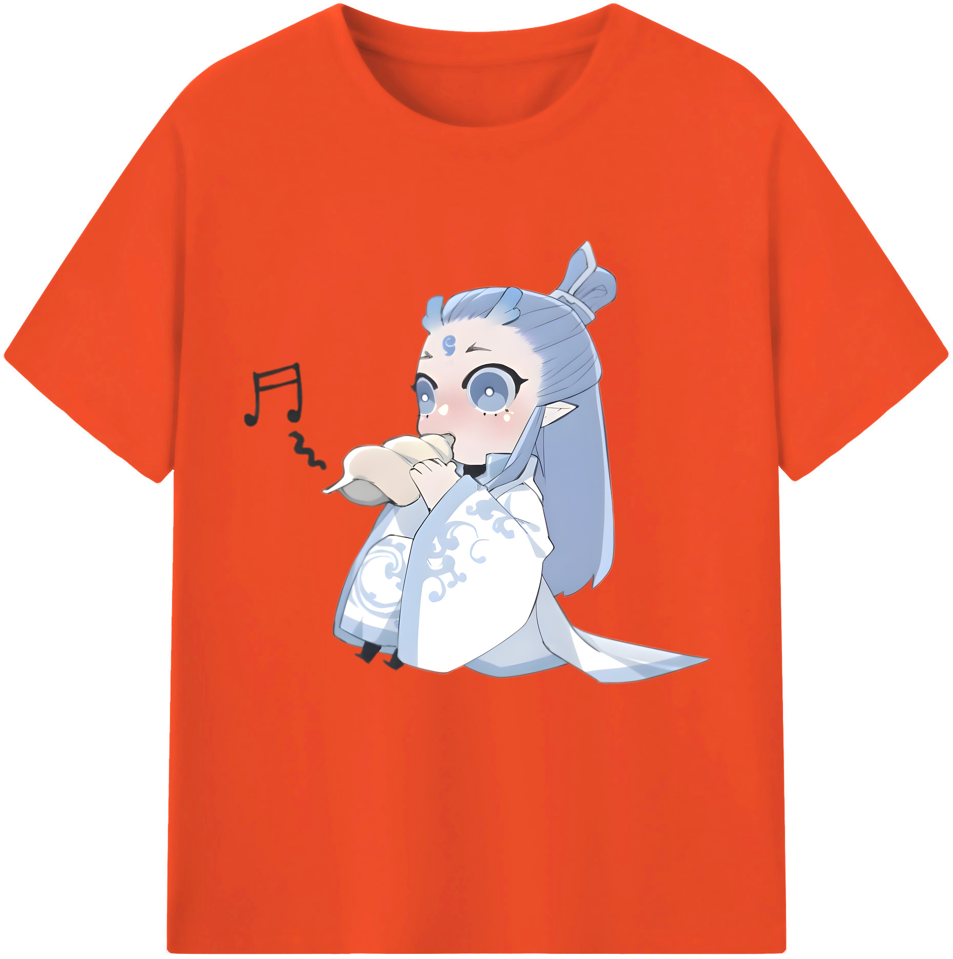 （画像用） Ne Zha 2 ナタ 魔童の大暴れ 綿100％半袖Tシャツ（フロントプリント）