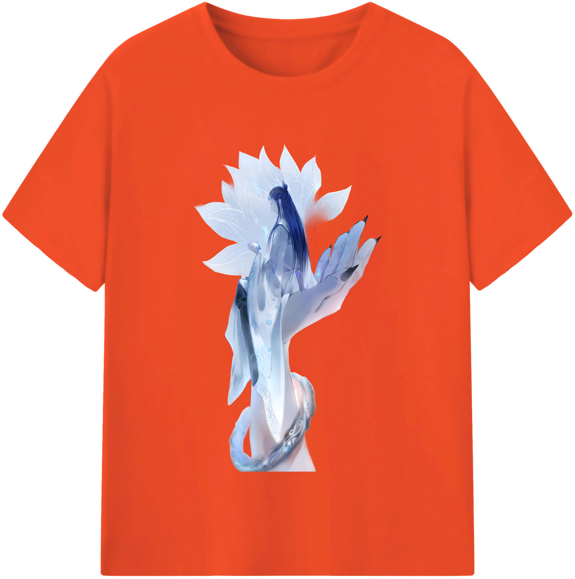 （画像用） Ne Zha 2 ナタ 魔童の大暴れ 綿100％半袖Tシャツ（フロントプリント）