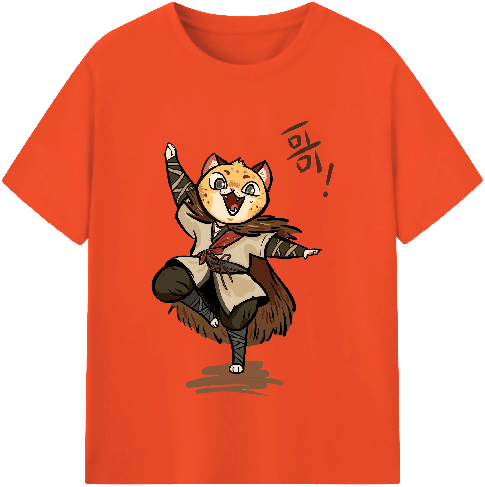（画像用） Ne Zha 2 ナタ 魔童の大暴れ 綿100％半袖Tシャツ（フロントプリント）