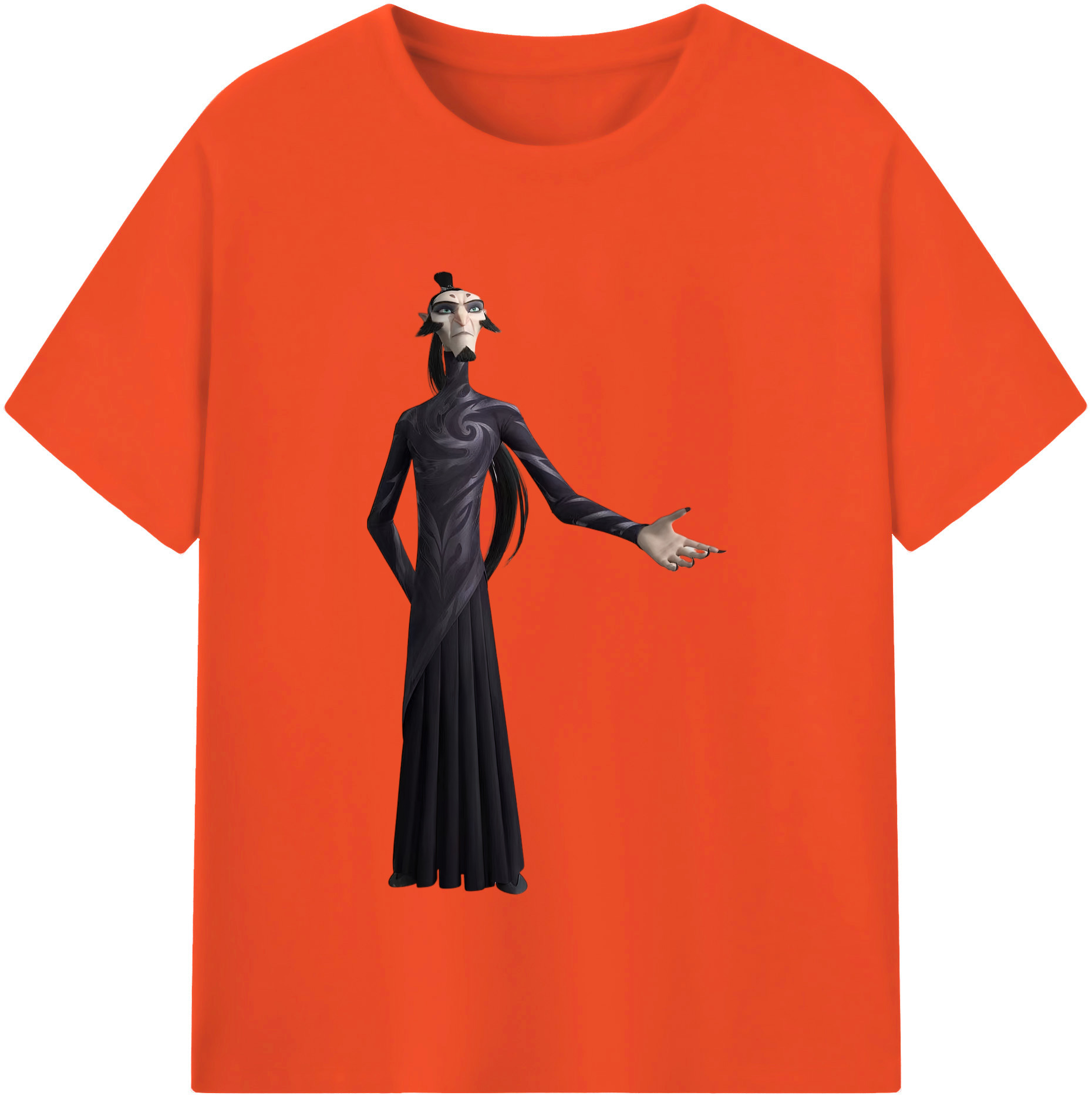 （画像用） Ne Zha 2 ナタ 魔童の大暴れ 綿100％半袖Tシャツ（フロントプリント）