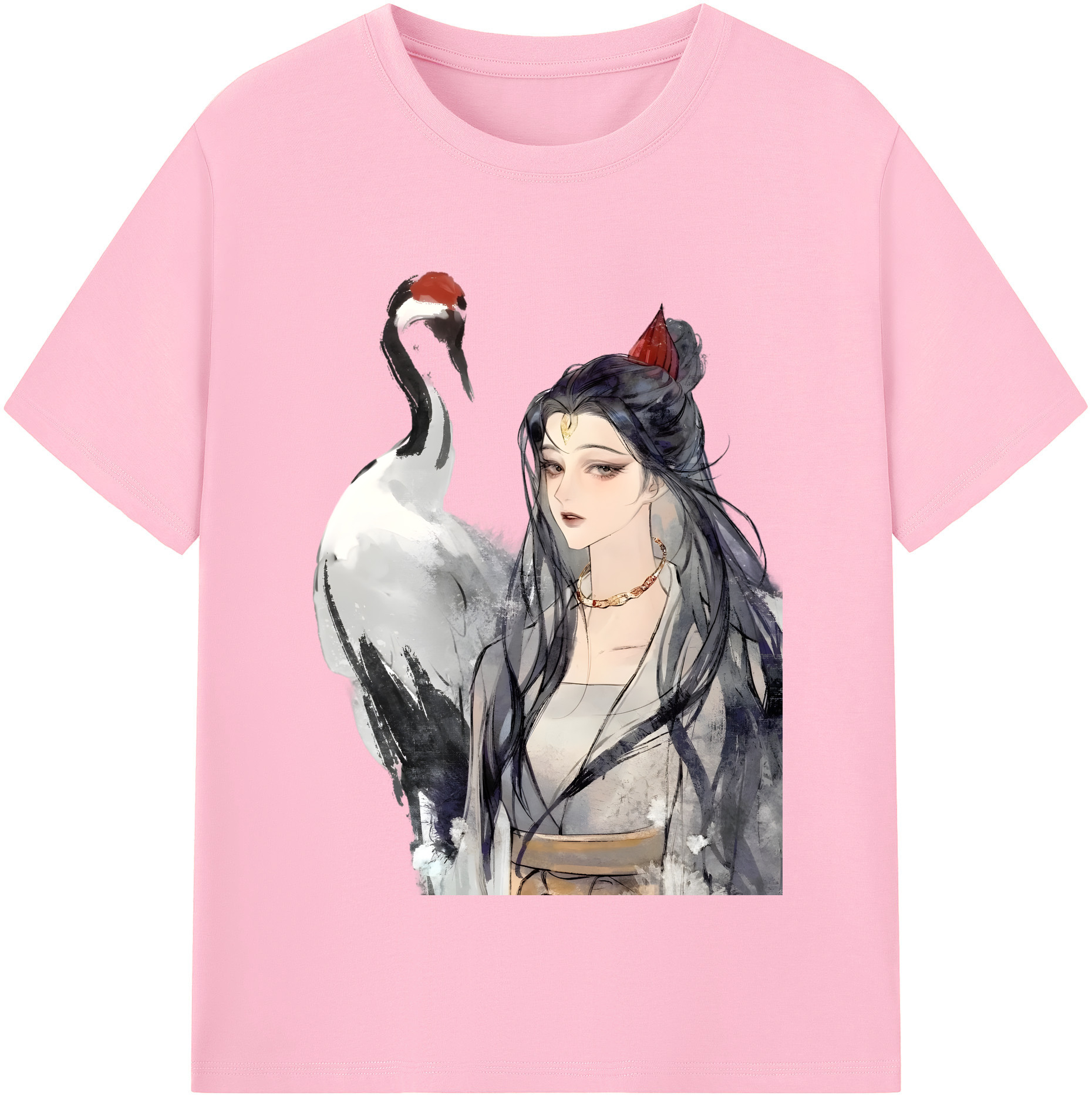 （画像用） Ne Zha 2 ナタ 魔童の大暴れ 綿100％半袖Tシャツ（フロントプリント）