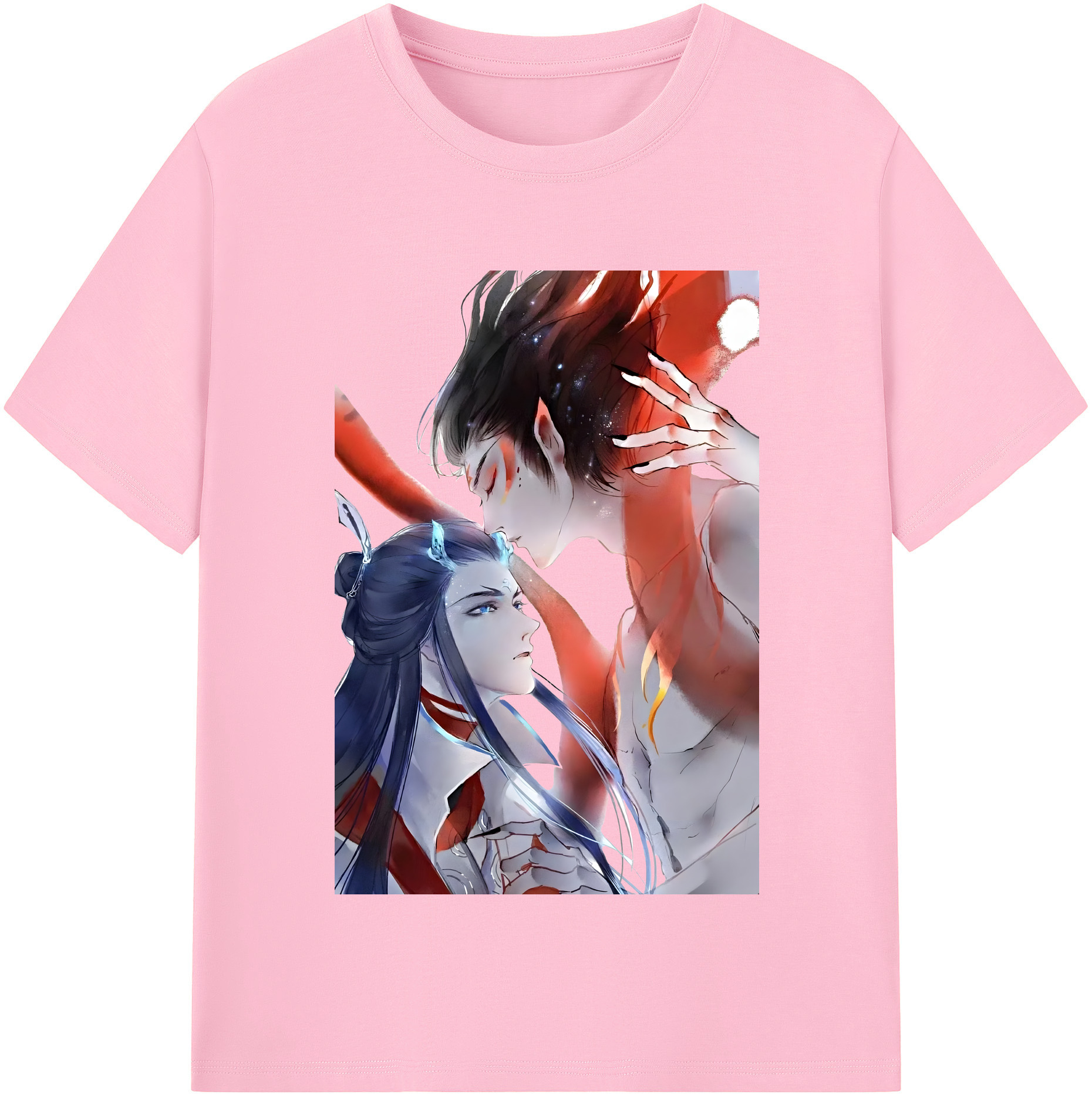 （画像用） Ne Zha 2 ナタ 魔童の大暴れ 綿100％半袖Tシャツ（フロントプリント）