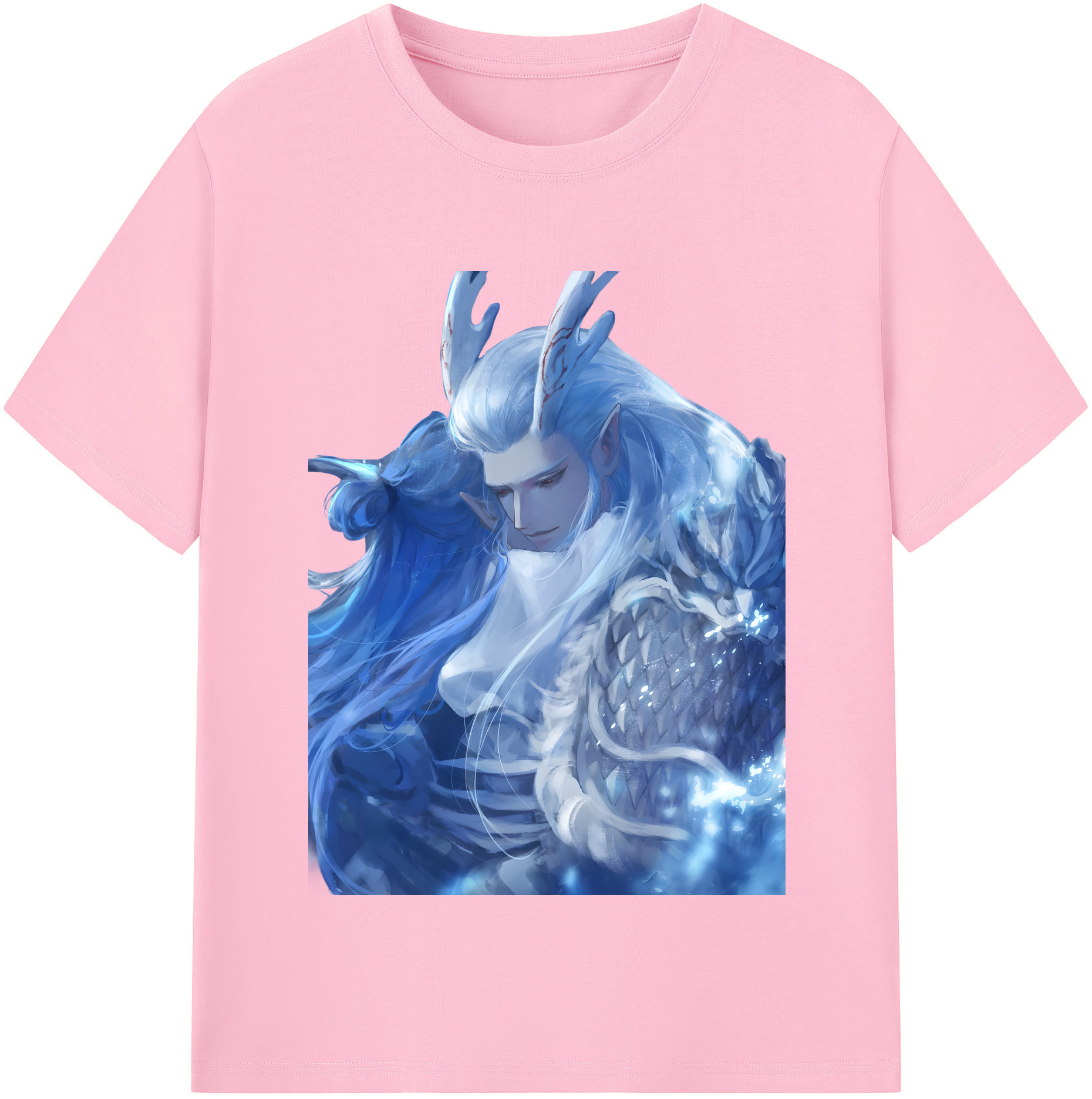 （画像用） Ne Zha 2 ナタ 魔童の大暴れ 綿100％半袖Tシャツ（フロントプリント）