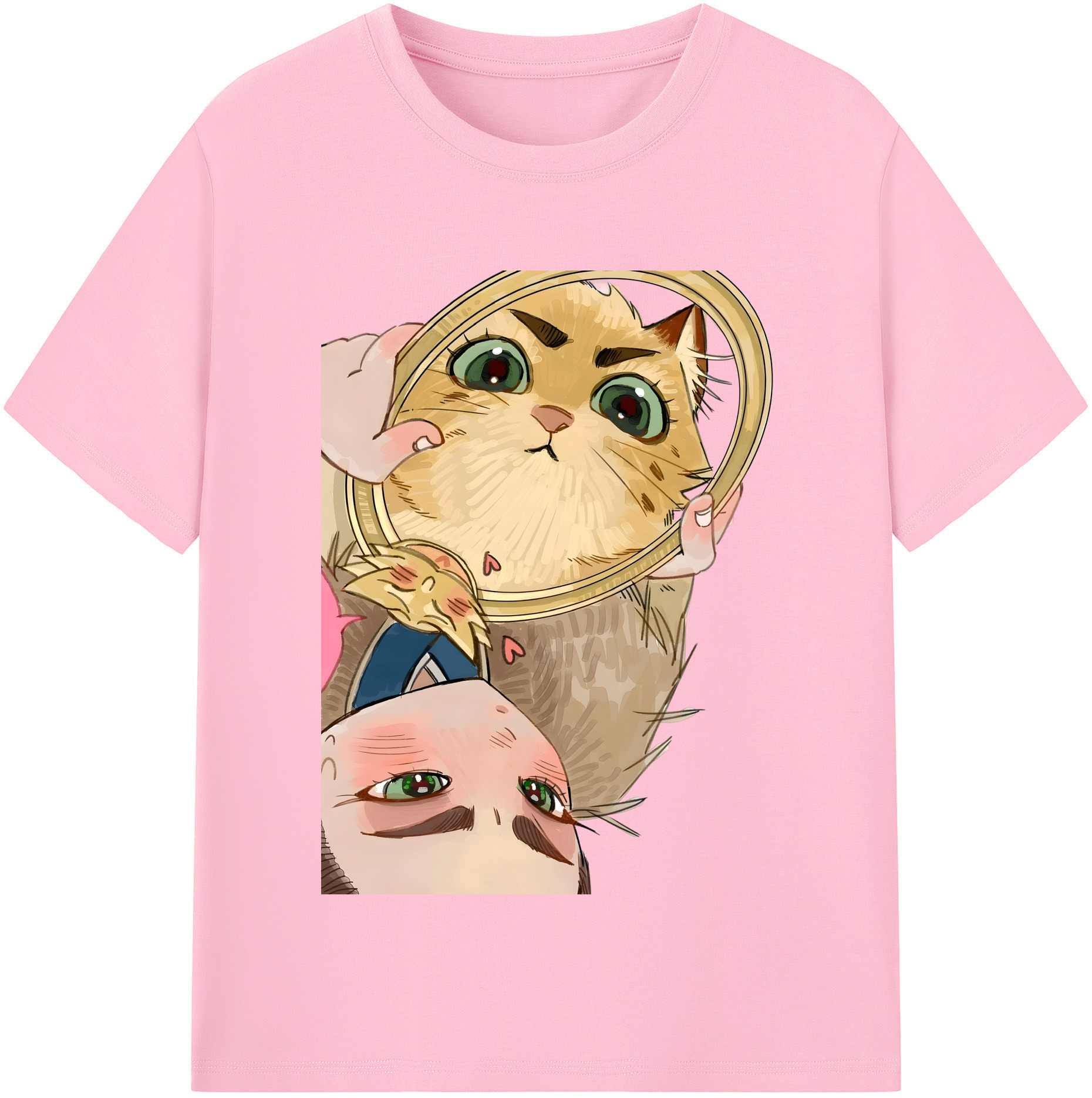 （画像用） Ne Zha 2 ナタ 魔童の大暴れ 綿100％半袖Tシャツ（フロントプリント）
