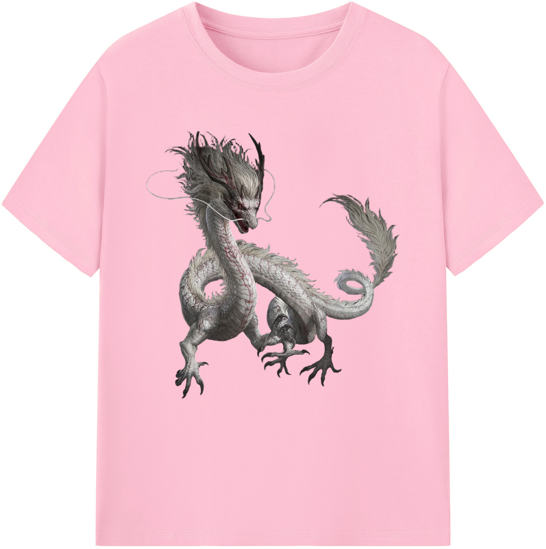 （画像用） Ne Zha 2 ナタ 魔童の大暴れ 綿100％半袖Tシャツ（フロントプリント）