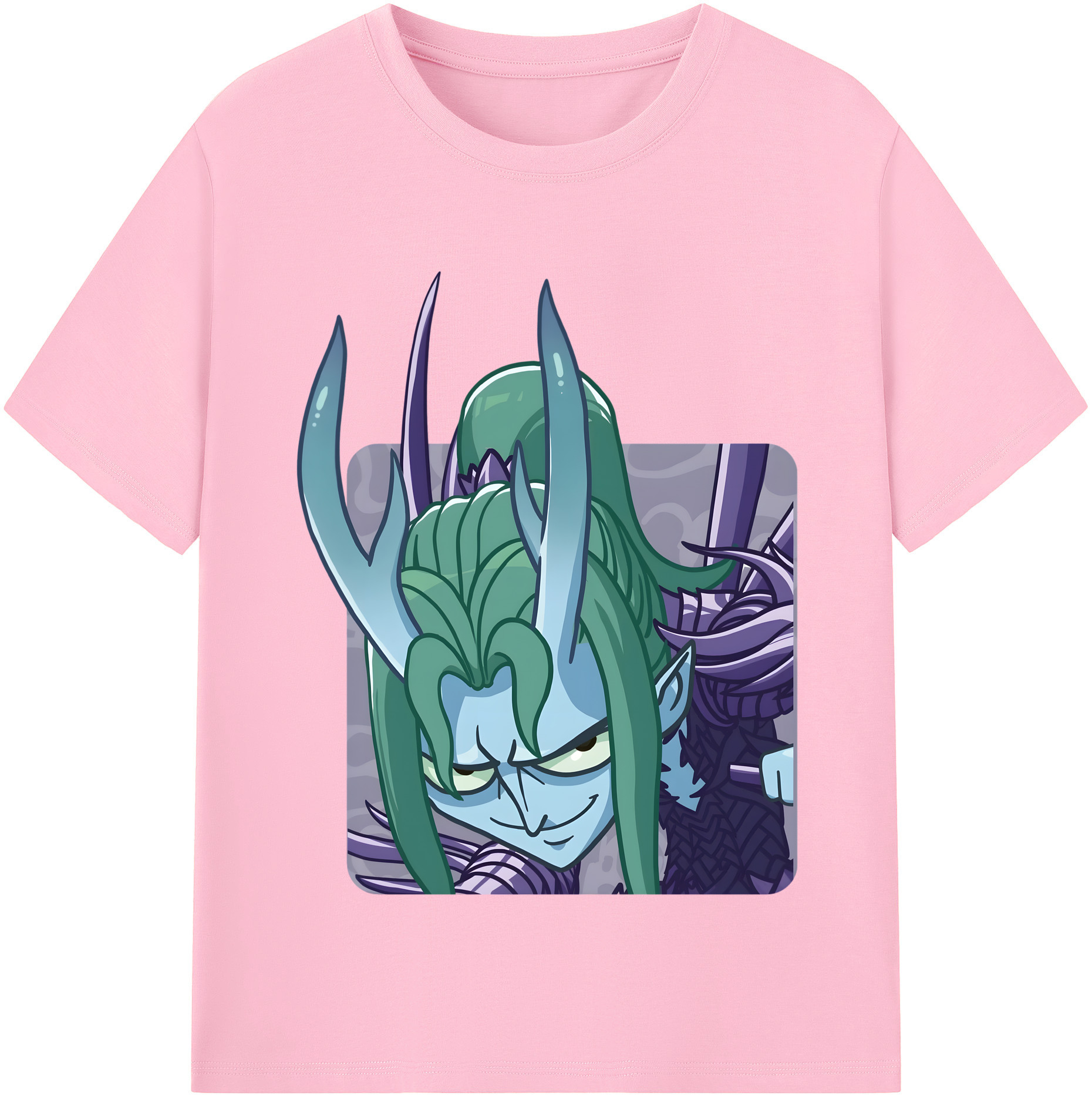 （画像用） Ne Zha 2 ナタ 魔童の大暴れ 綿100％半袖Tシャツ（フロントプリント）