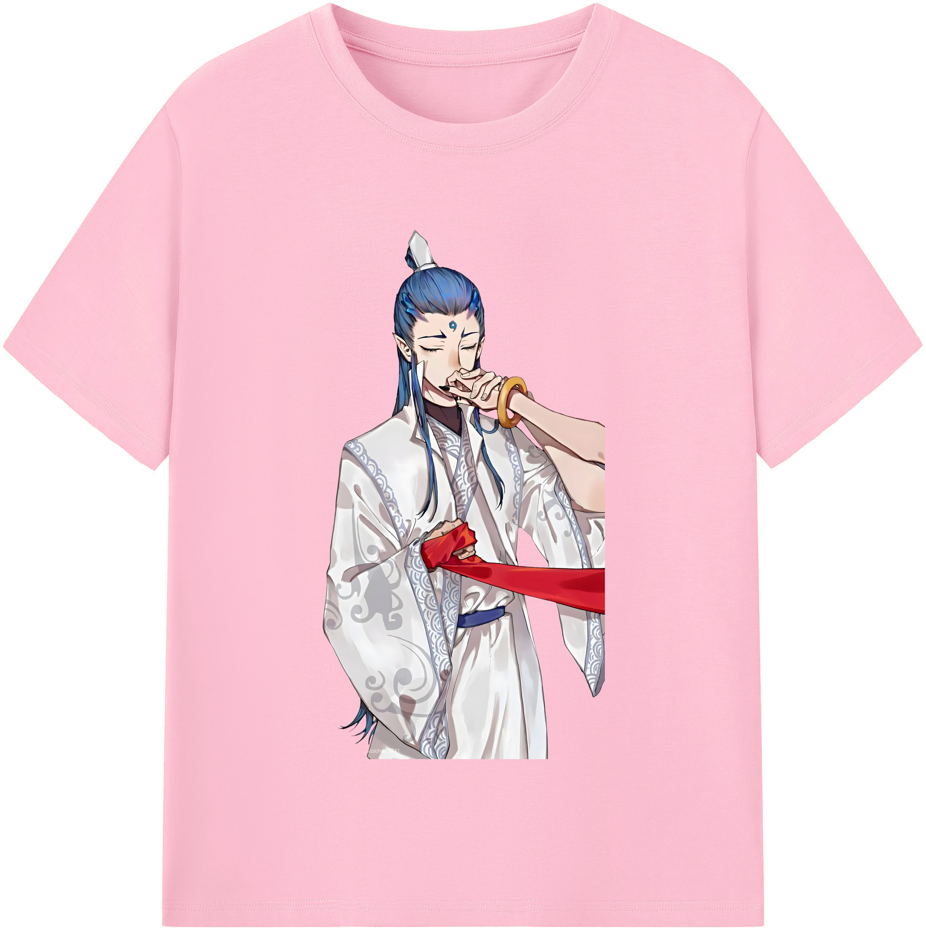 （画像用） Ne Zha 2 ナタ 魔童の大暴れ 綿100％半袖Tシャツ（フロントプリント）